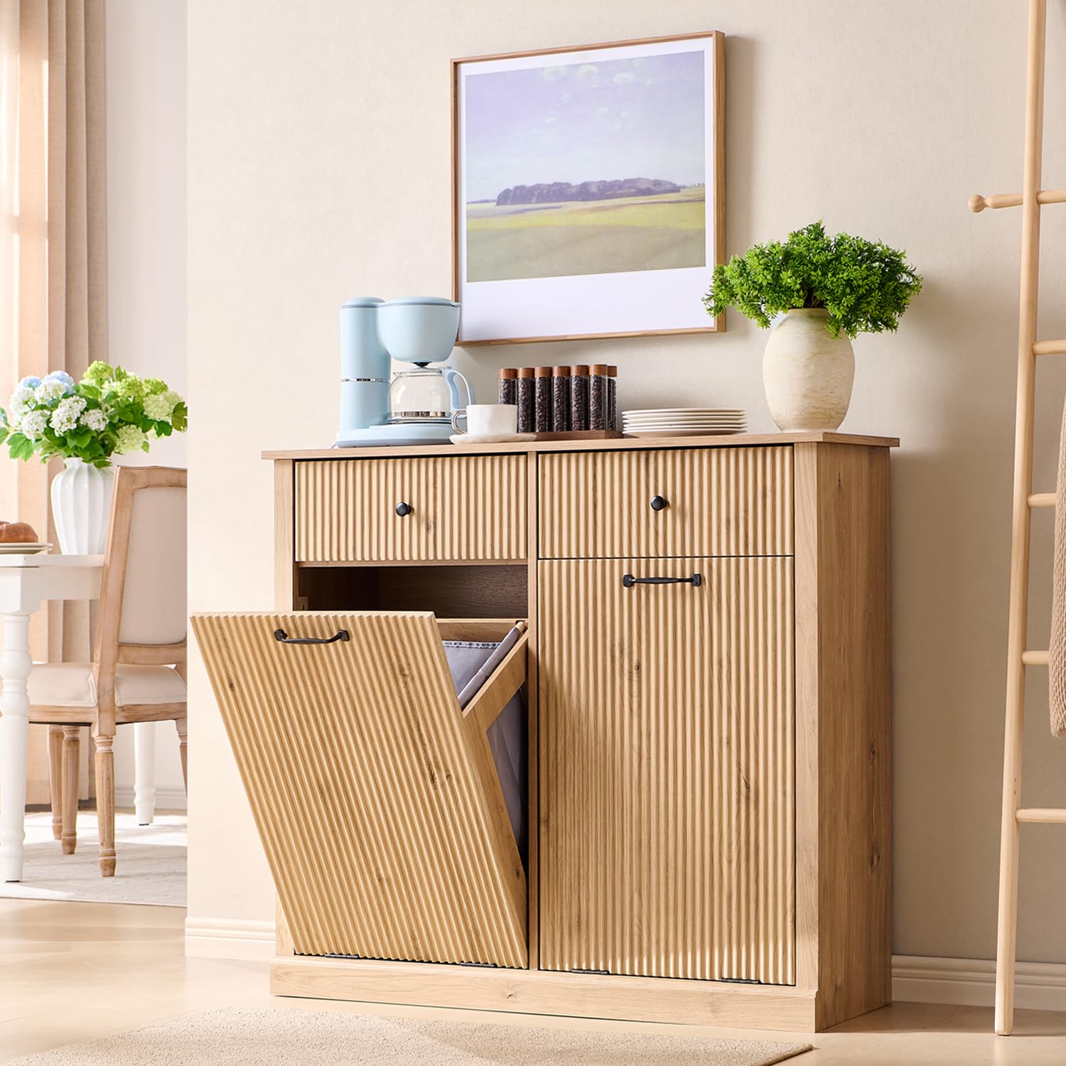 Double Tilt Out Trash Cabinet