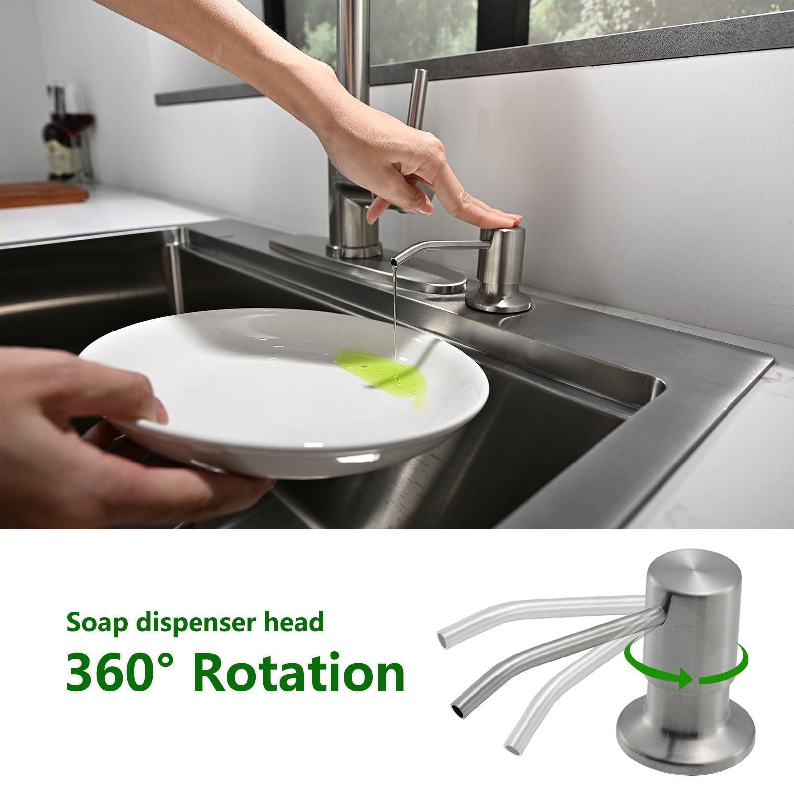 Built in Soap Dispenser for Kitchen Sink