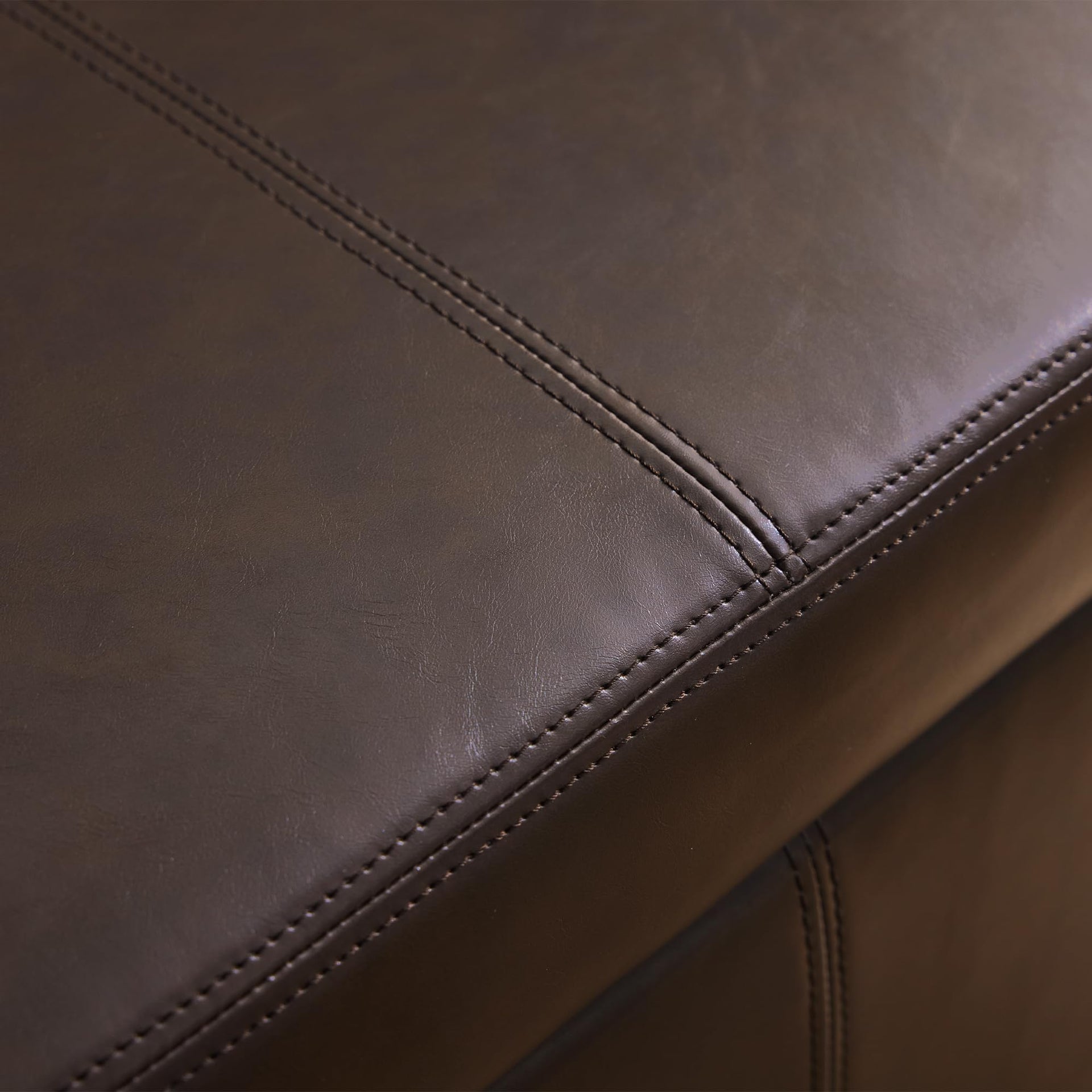 Faux Leather Storage Ottoman Bench 50.3 Inch Extra Long PU Upholstered Bedroom Bench with Large Storage Space for The Living Room