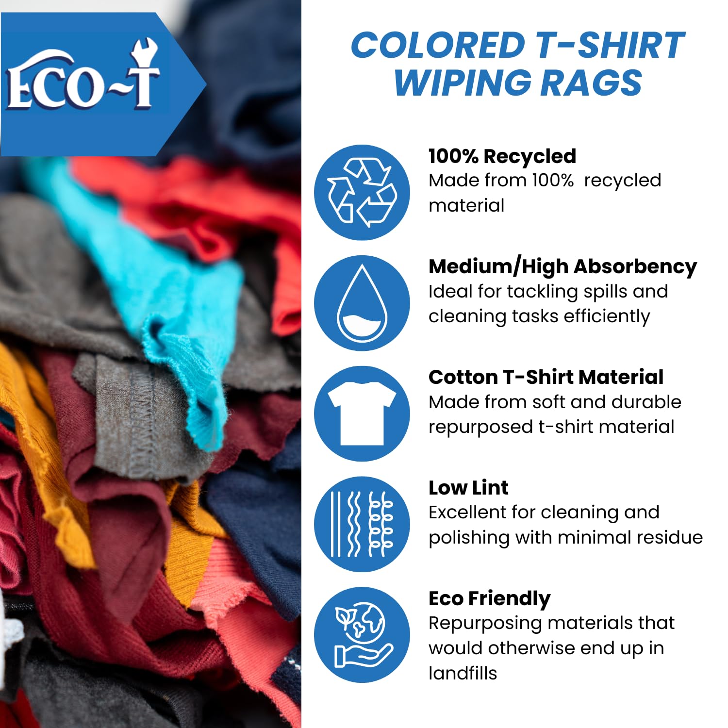 1 Lb Bag Eco T Mechanic Shop Rags