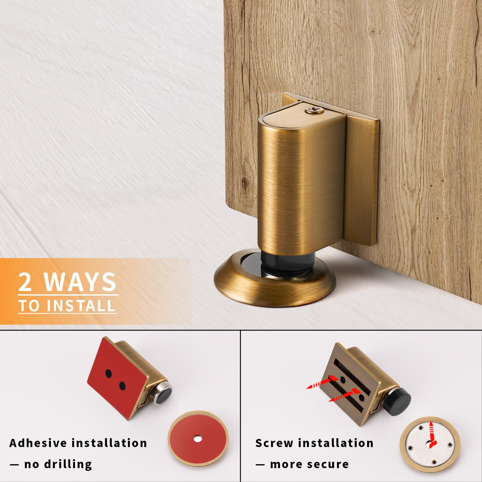 Magnetic Door Stoppers for Bottom of Door