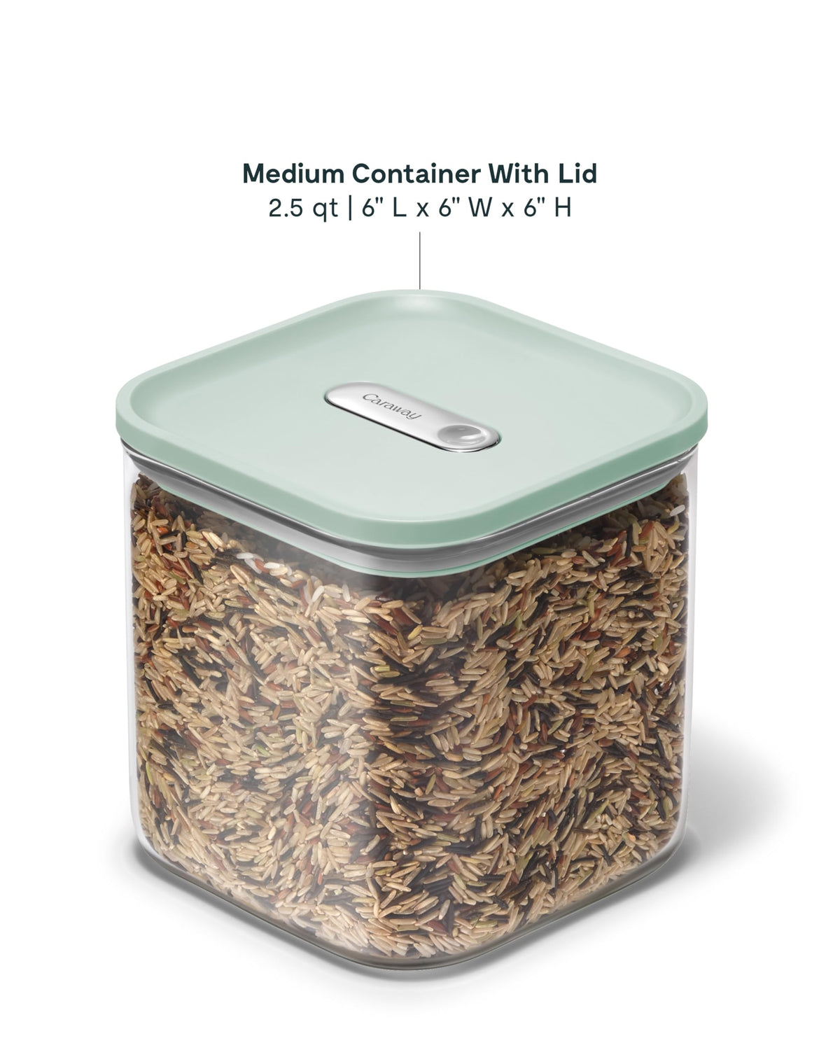 2.5 qt Glass Airtight Food Storage Container with Lid