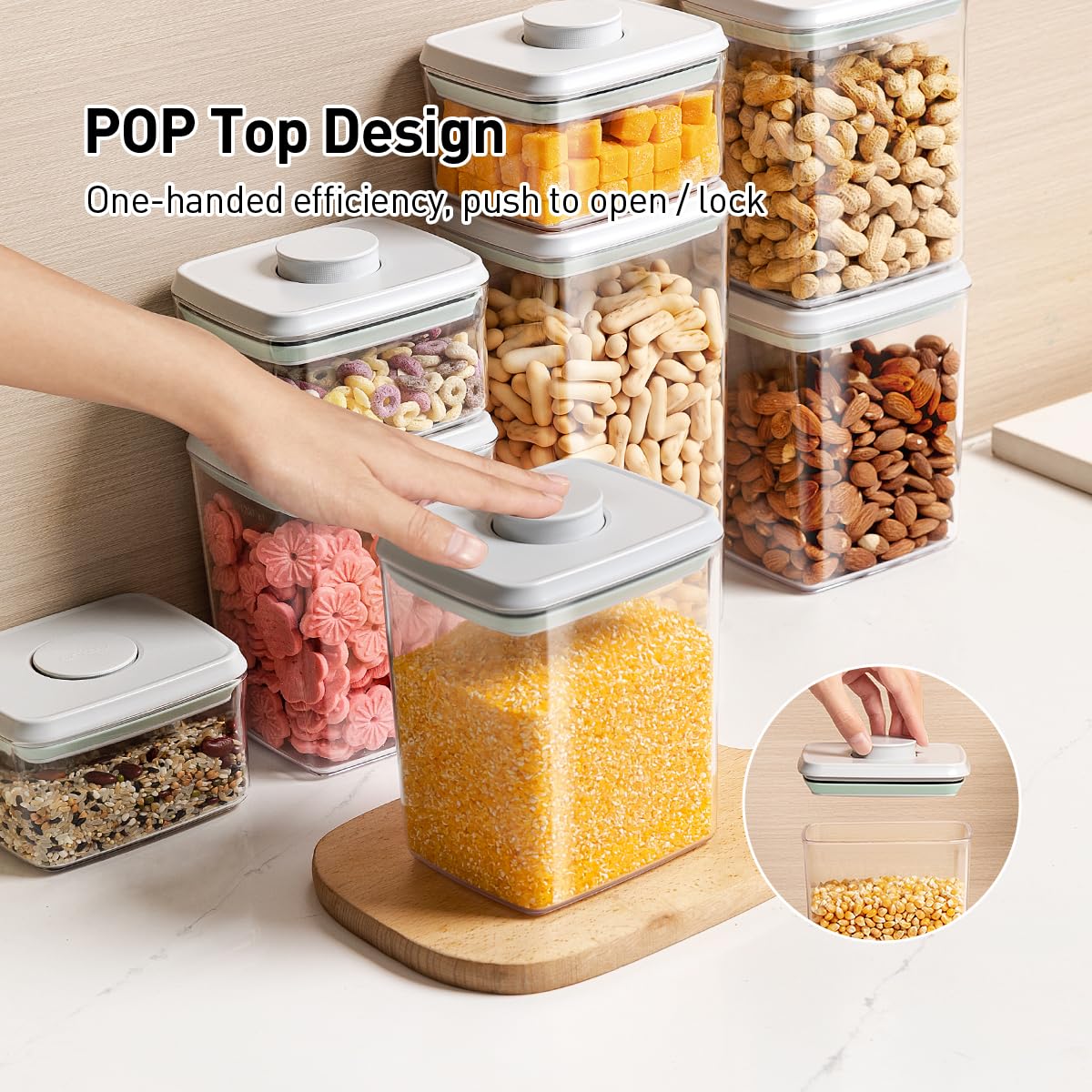 Pop Food Storage Containers Set (6 Count)