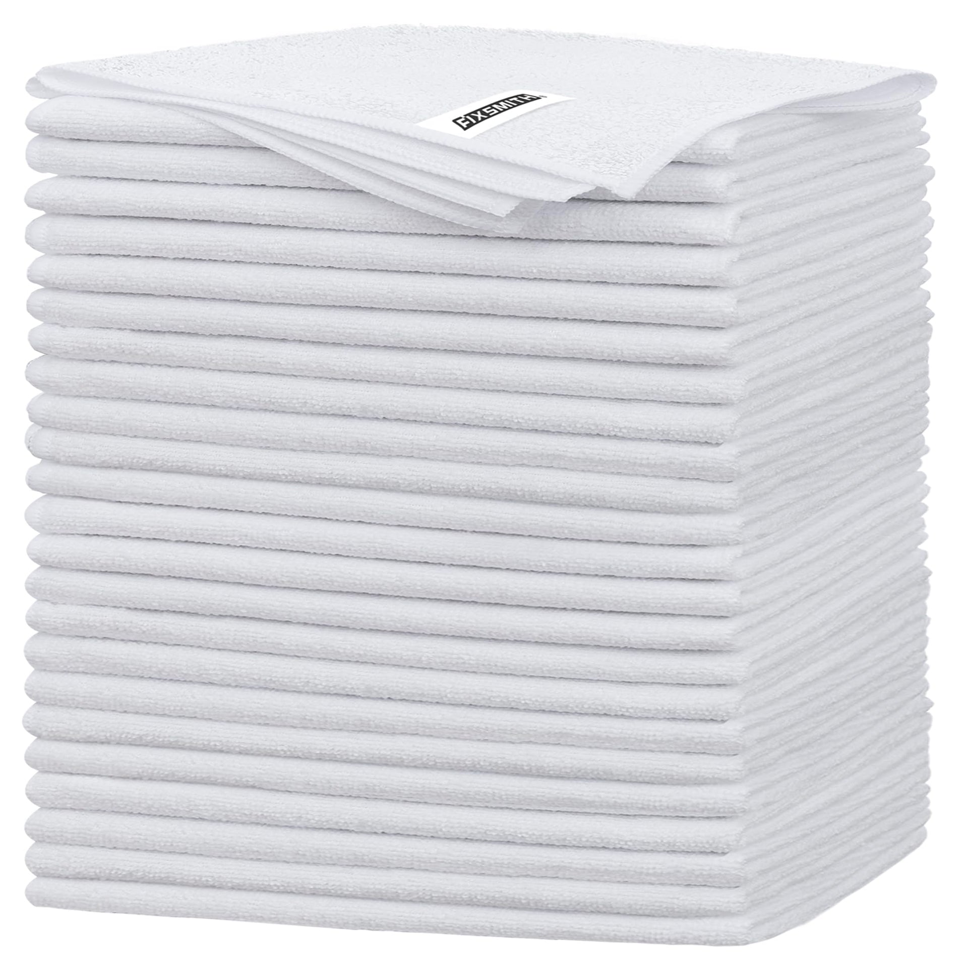 White Microfiber Cleaning Cloth (24 Count)