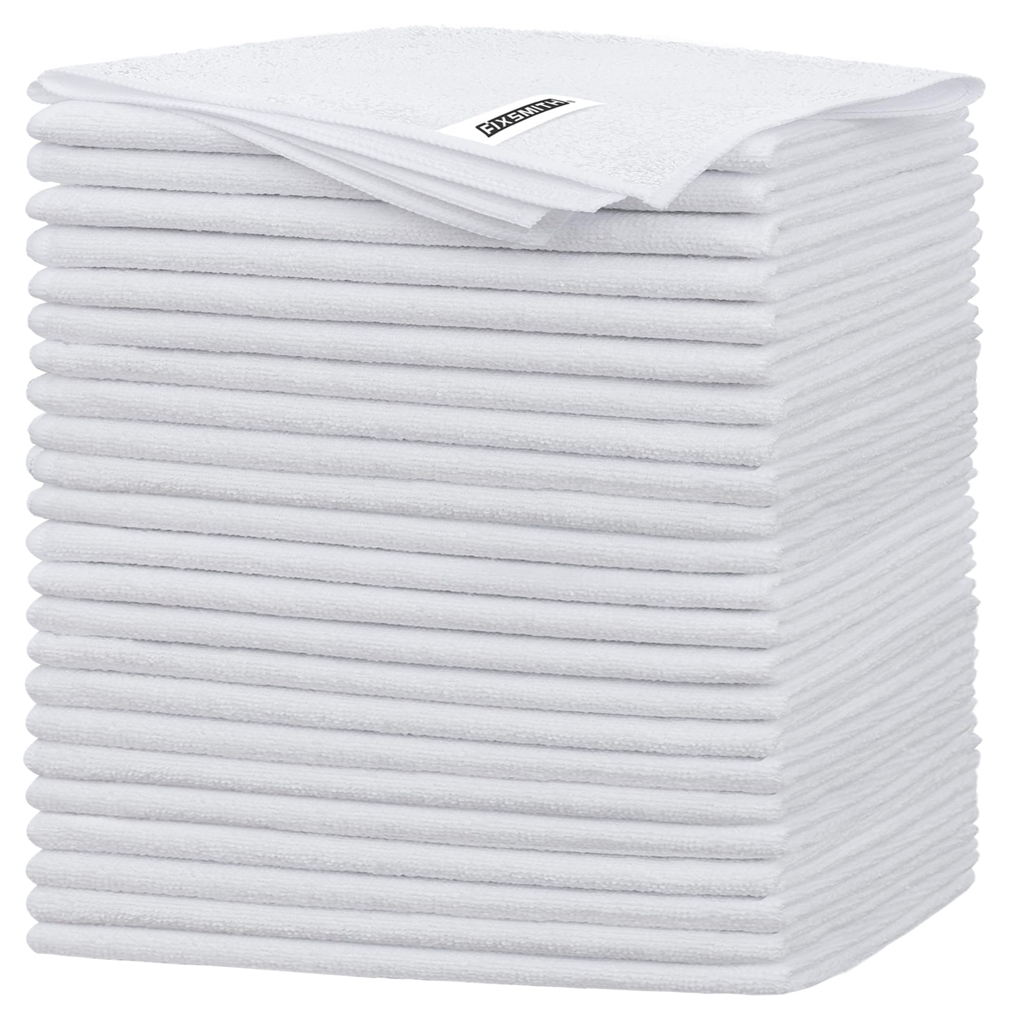 White Microfiber Cleaning Cloth (24 Count)