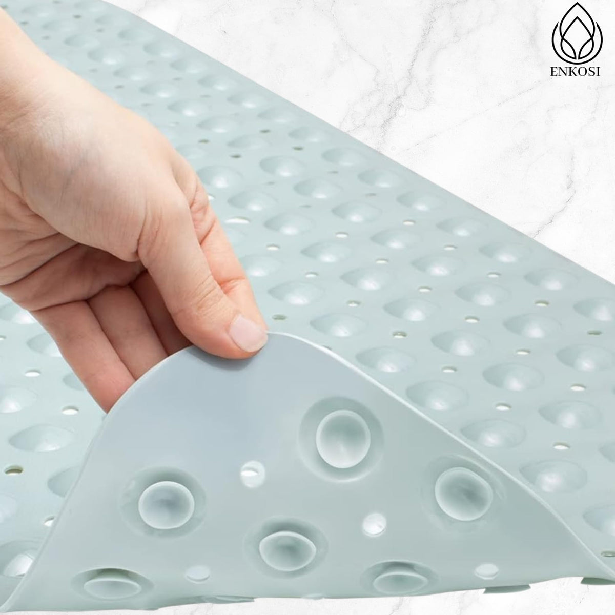 Non Slip Bath & Shower Mat 40x16 Extra Long