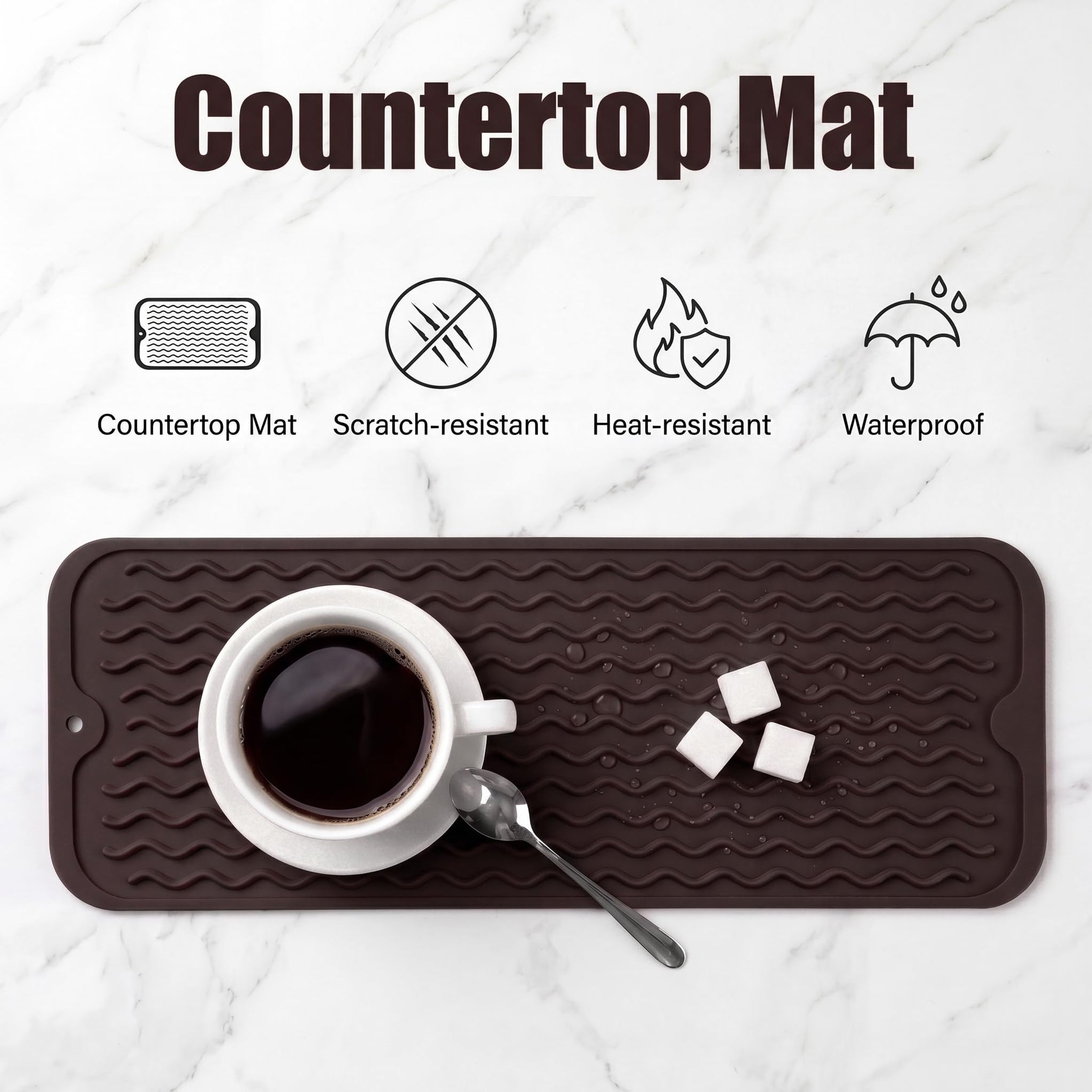 Silicone Dish Drying Mat for Multiple Usage