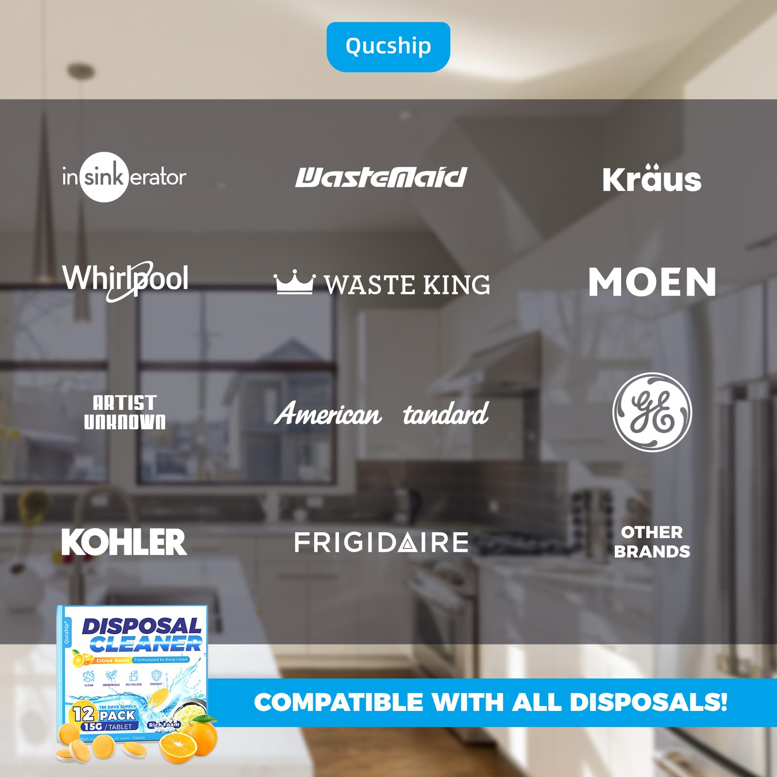 Garbage Disposal Cleaner Deodorizer Tablets (12 Count)