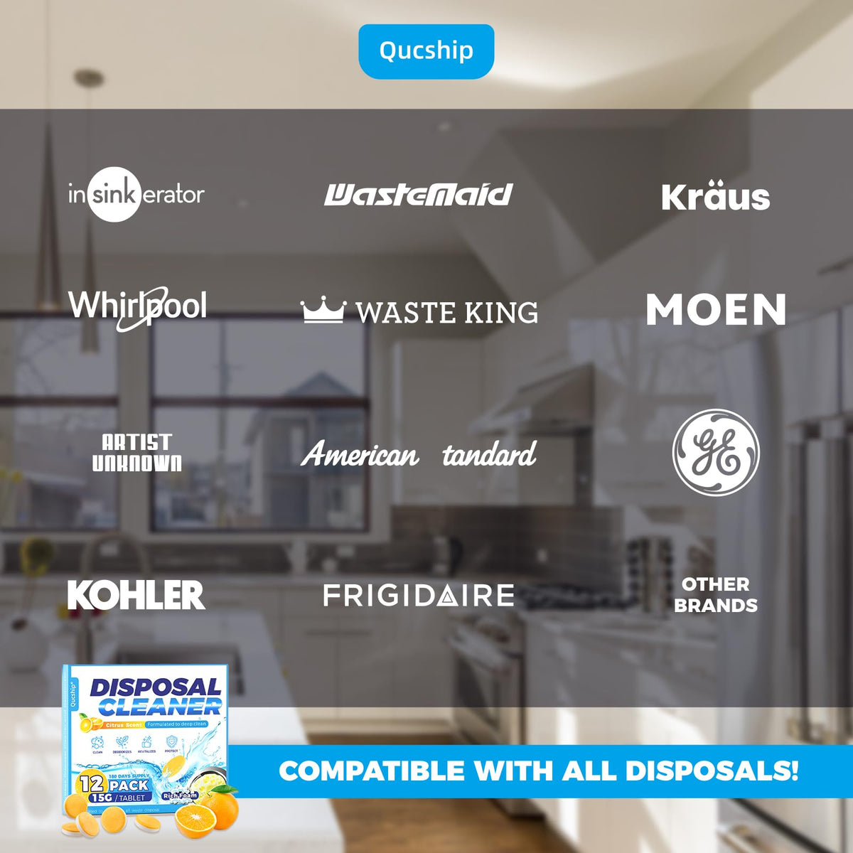 Garbage Disposal Cleaner Deodorizer Tablets (12 Count)