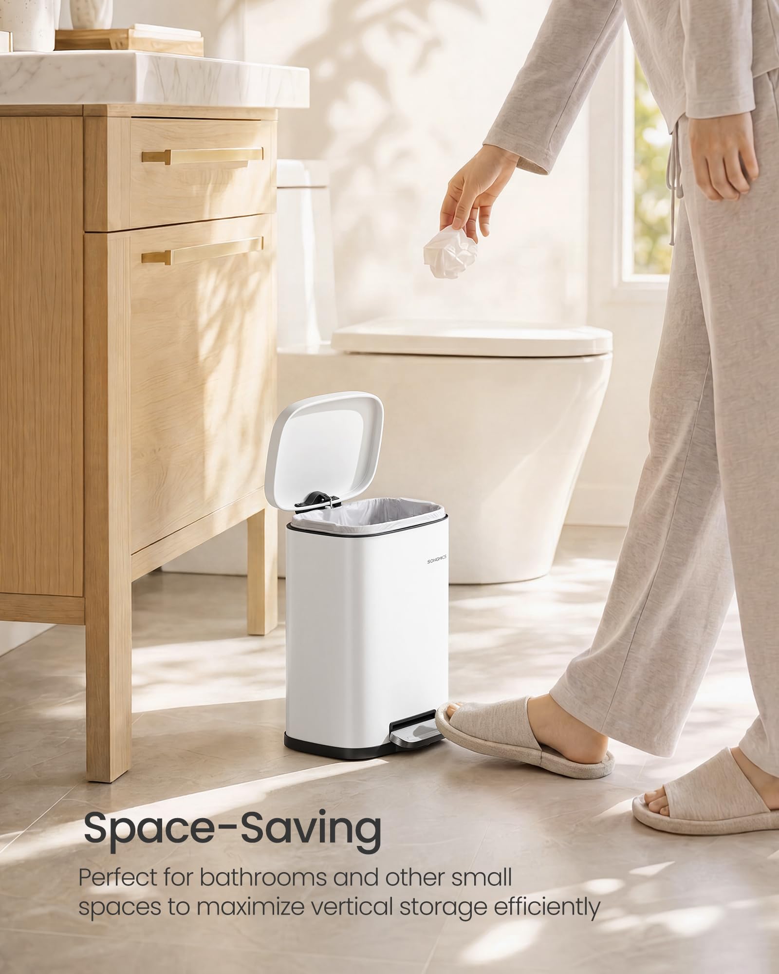 Small Bathroom Trash Can