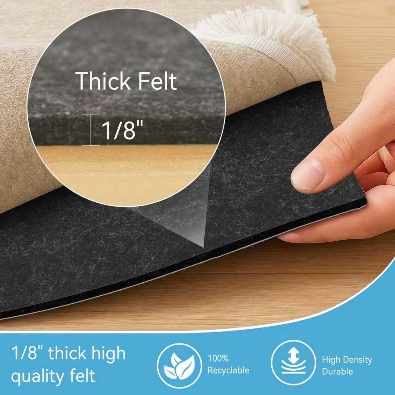 8x10 FT Non Slip Rug Pad