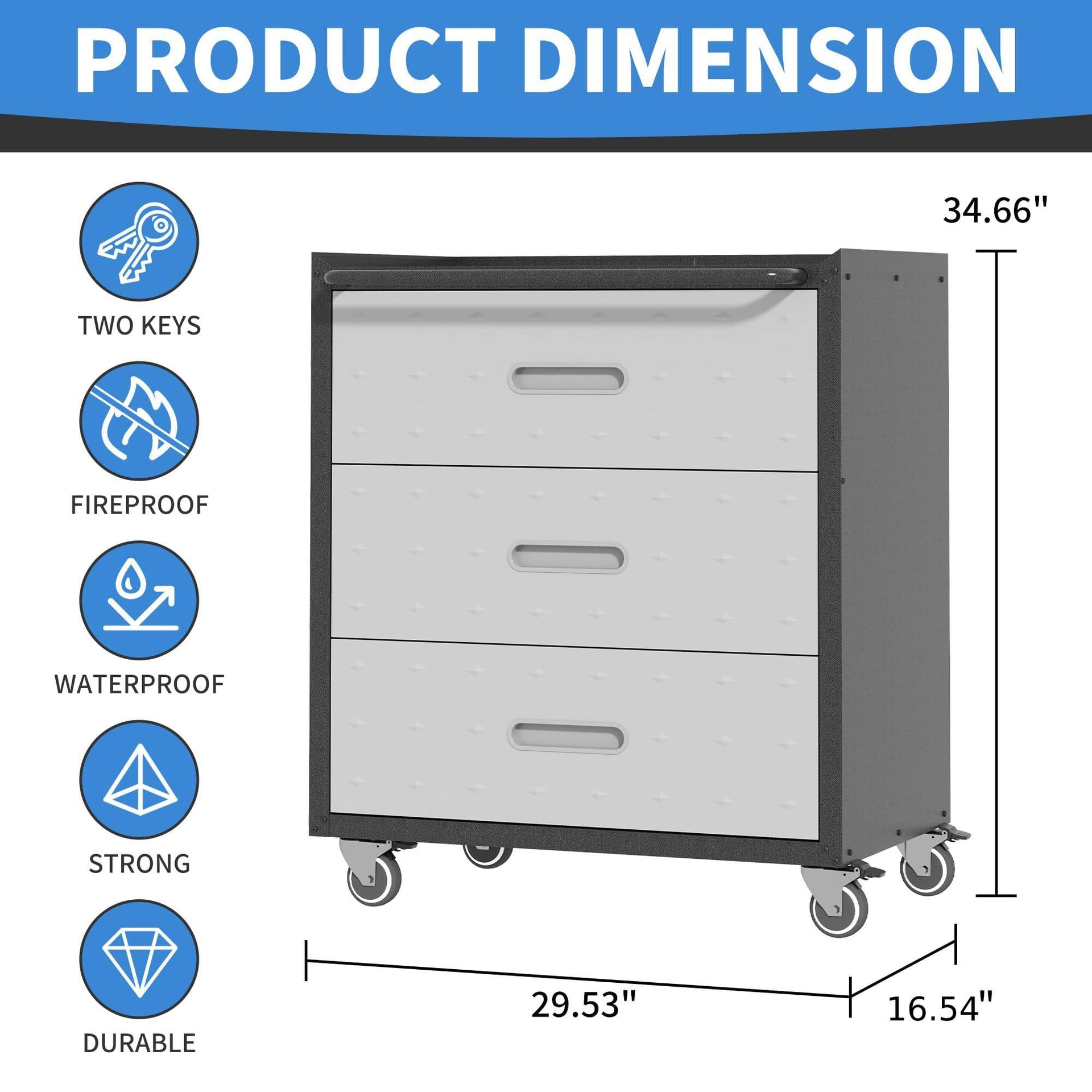 Metal Storage Cabinet for Garage