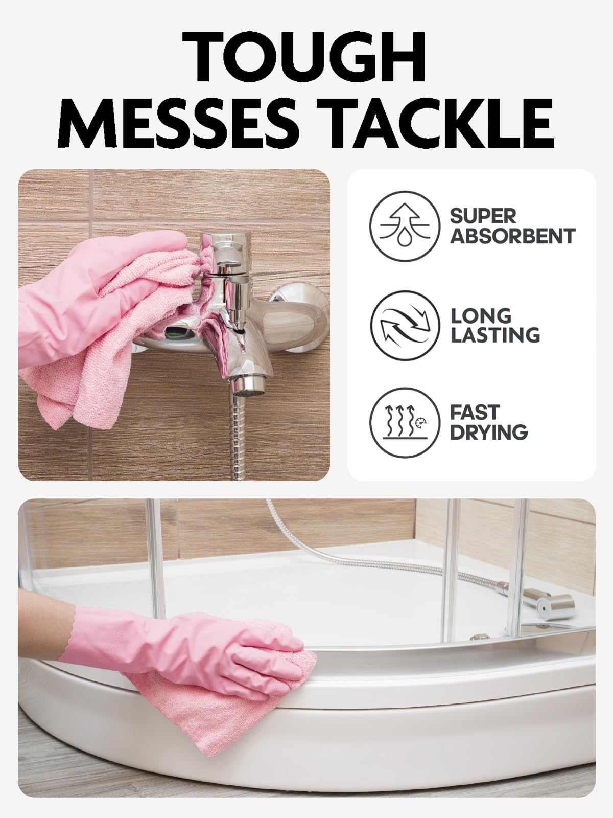 Microfiber Cleaning Cloth Rolls (150 Count)
