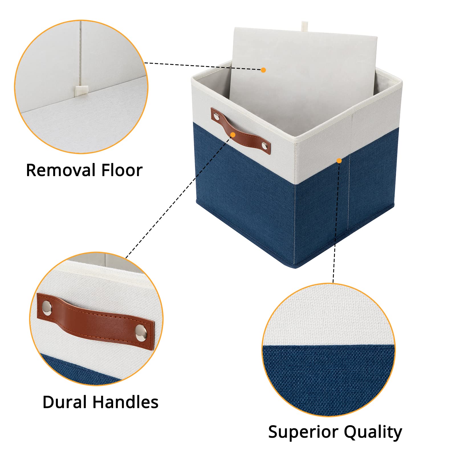 Fabric Bins for Cube 11x11 (4 Count)