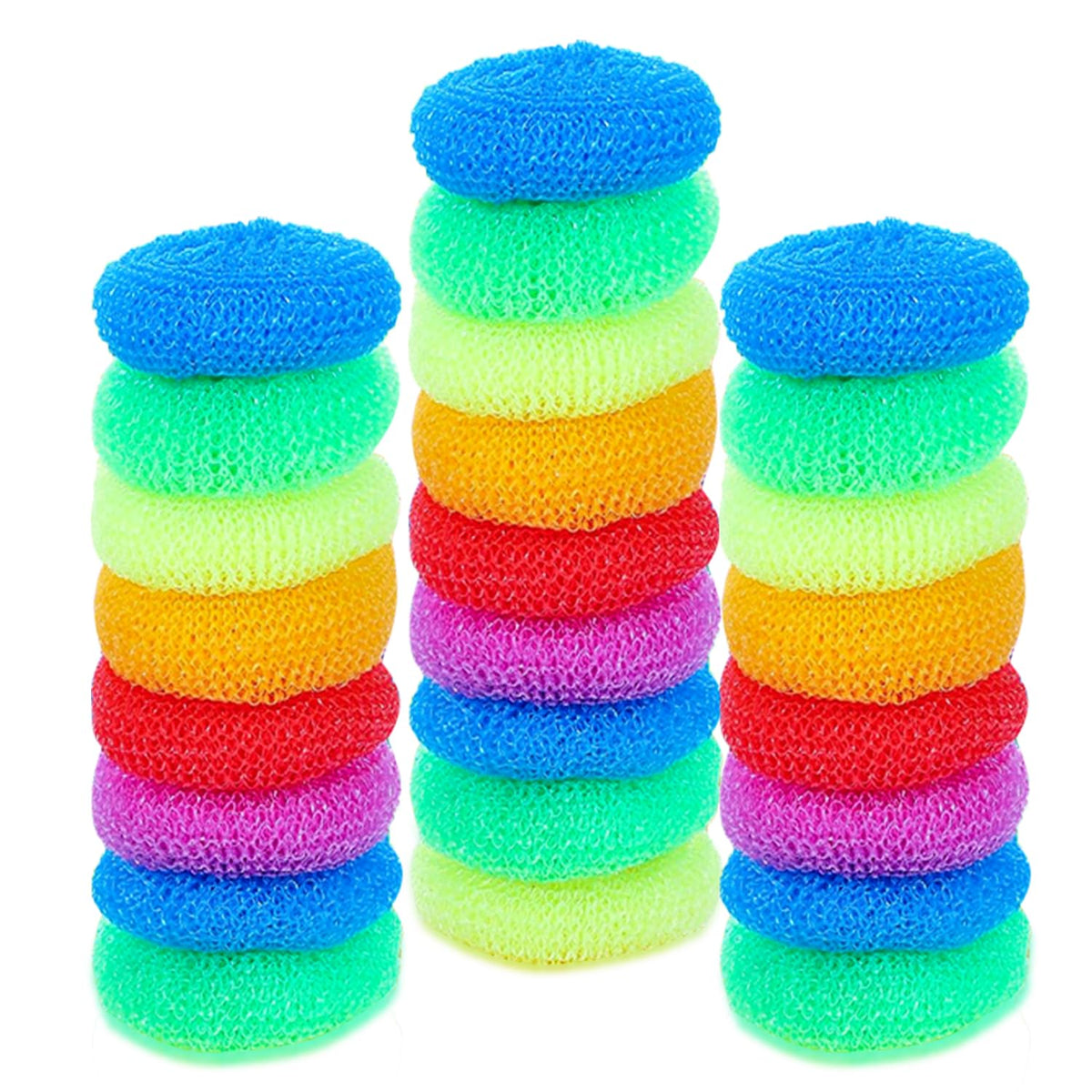 25 Pcs Plastic Dish Scrubbers (100 Count)