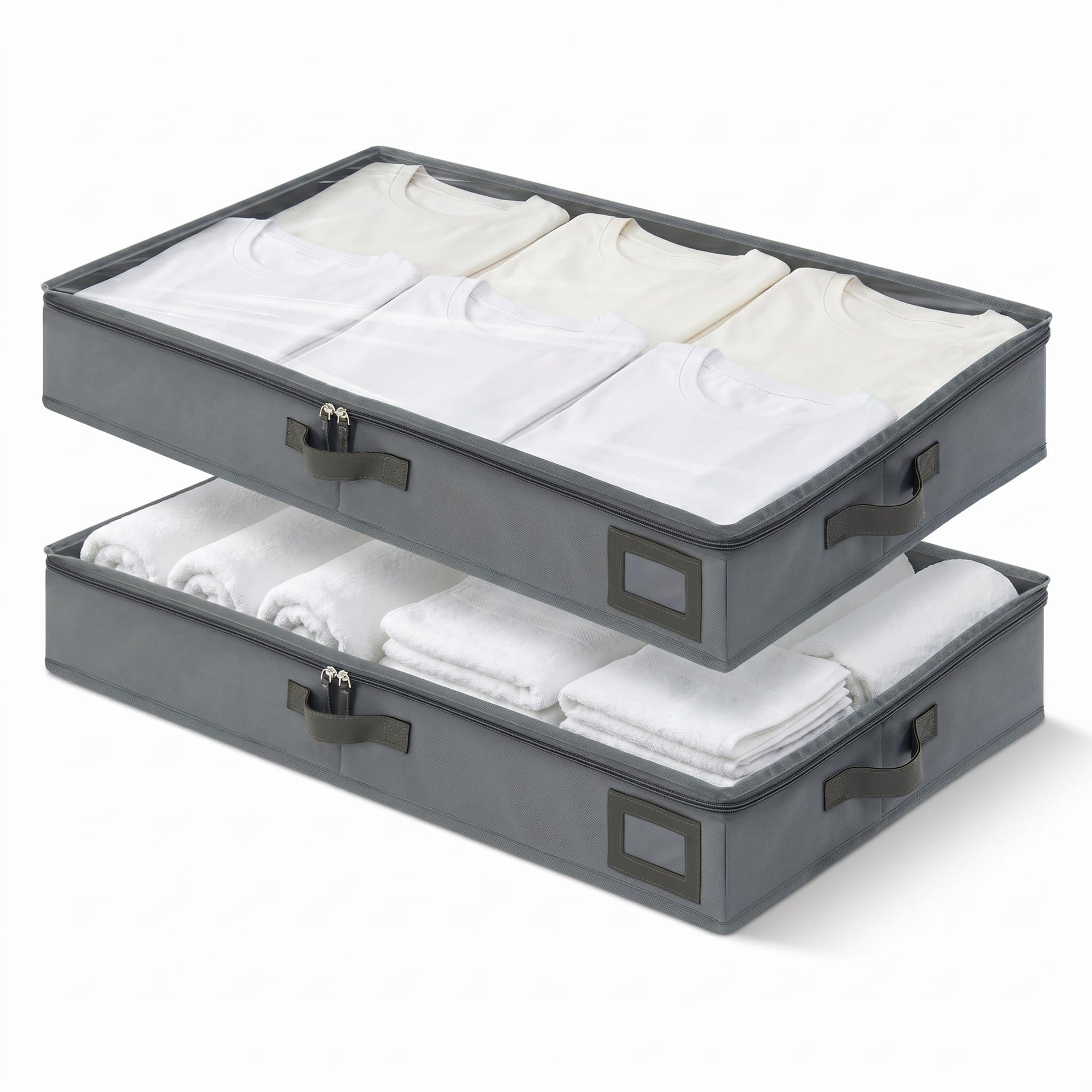 4" Low Profile Under Bed Storage Bins (2 Count)