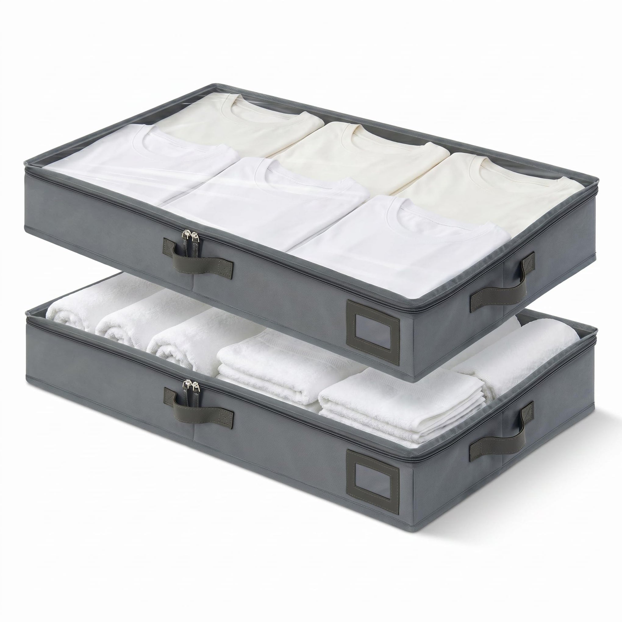 4" Low Profile Under Bed Storage Bins (2 Count)