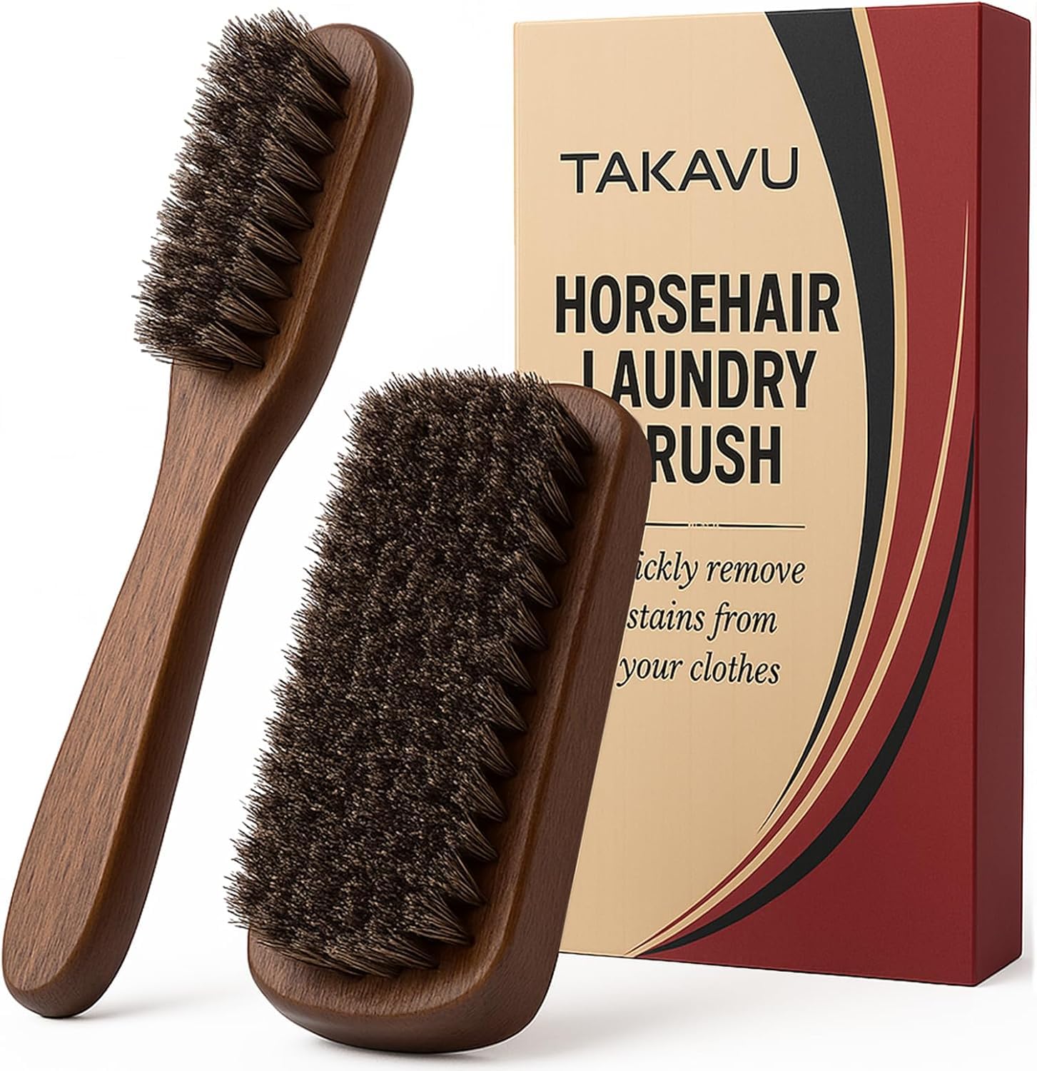 Horse Hair Laundry Brush Set of 2 (2 Count)