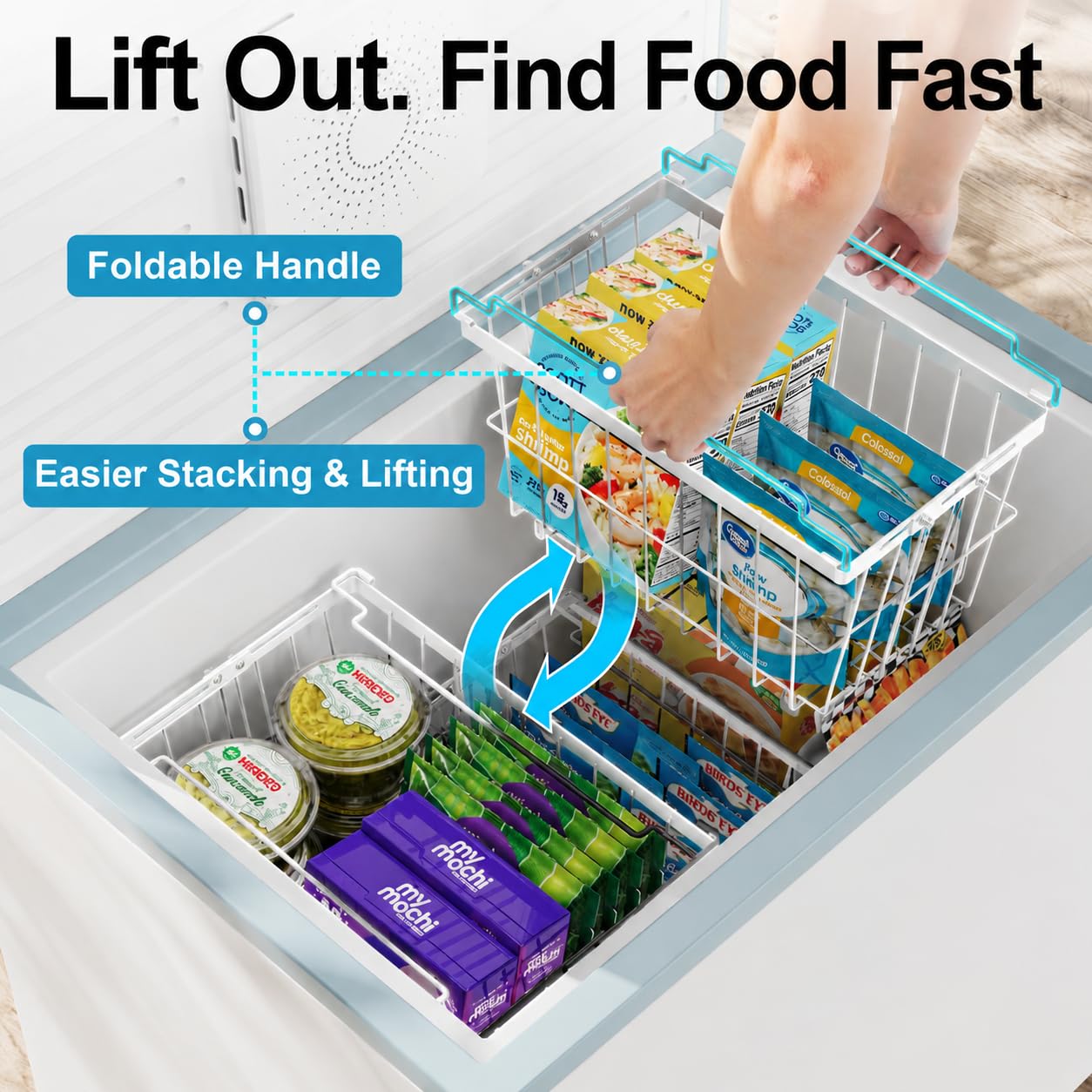 Chest Freezer Organizer (3 Count)