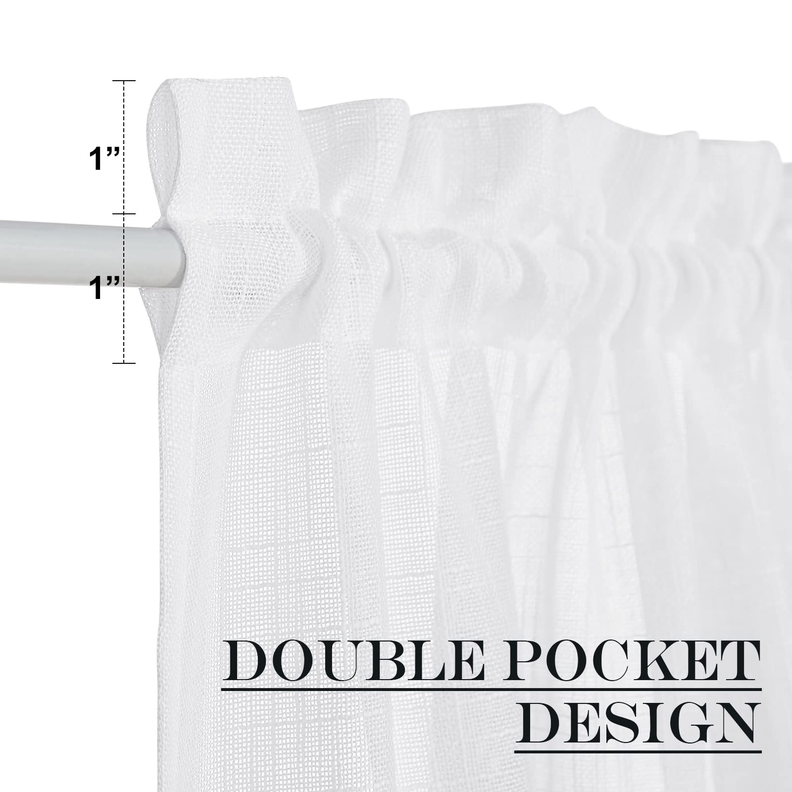 Linen Textured Door Curtain