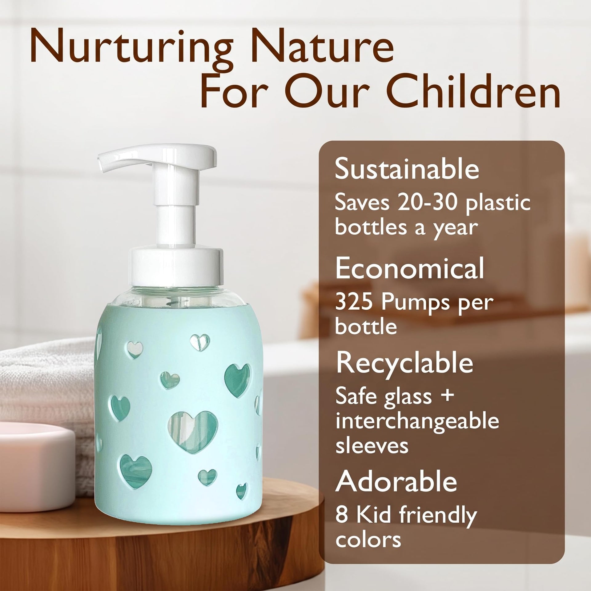 Foaming Hand Soap Dispenser Glass