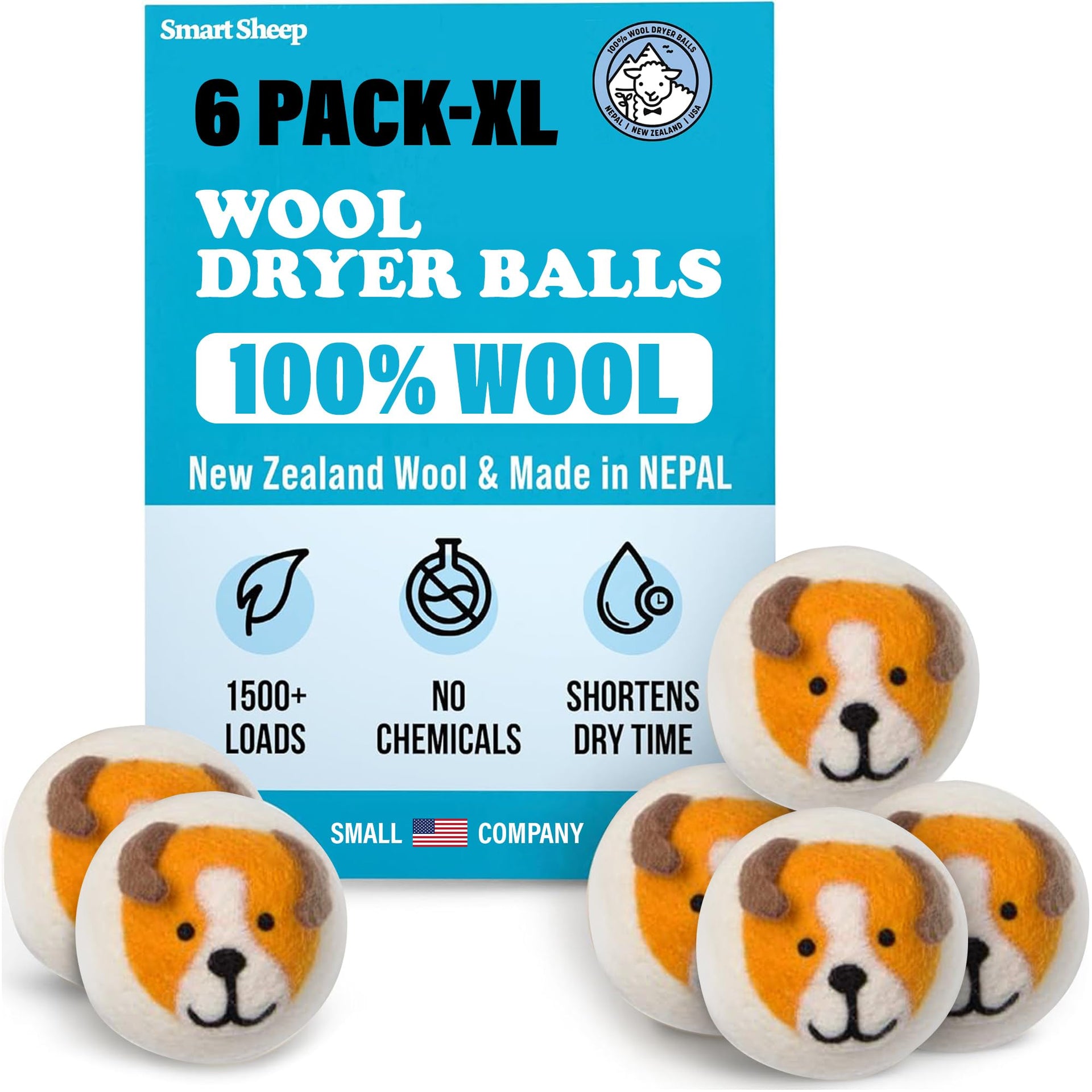 Wool Dryer Balls (6 Count)