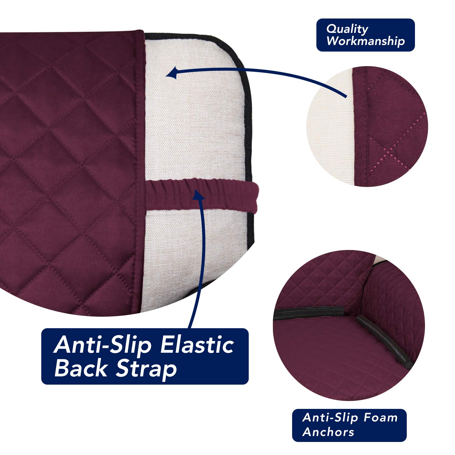 Reversible Quilted Sofa Cover Dog Couch Covers for Sofa