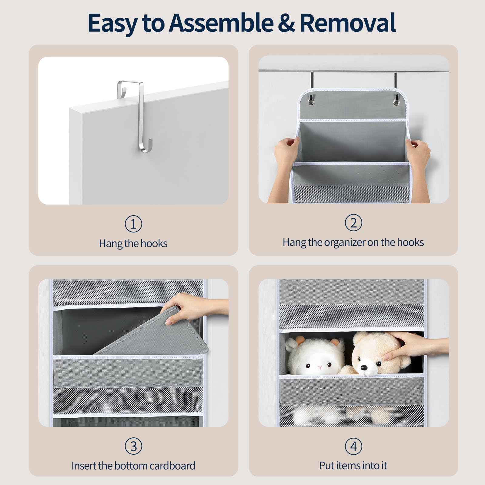 2 Pack Over The Door Organizer (2 Count)