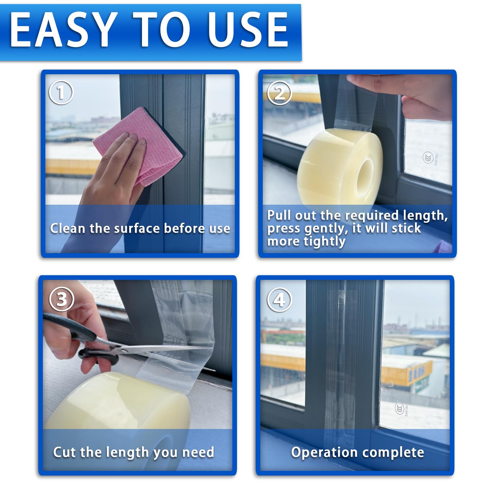 Transparent Window Weather Sealing Tape for Winter