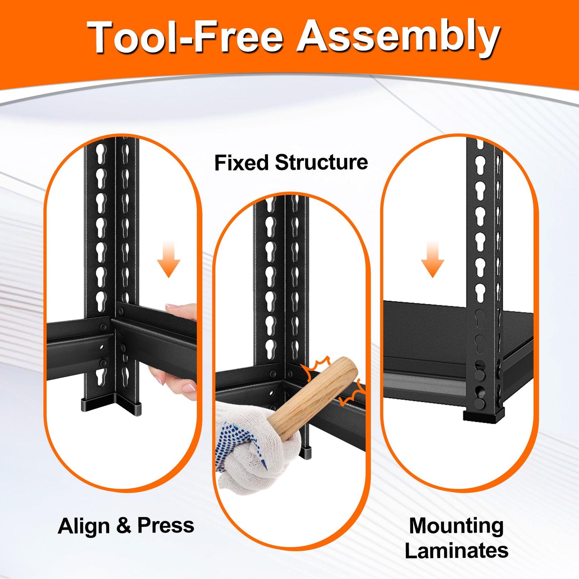 Metal Garage Shelving for Storage (5 Count)