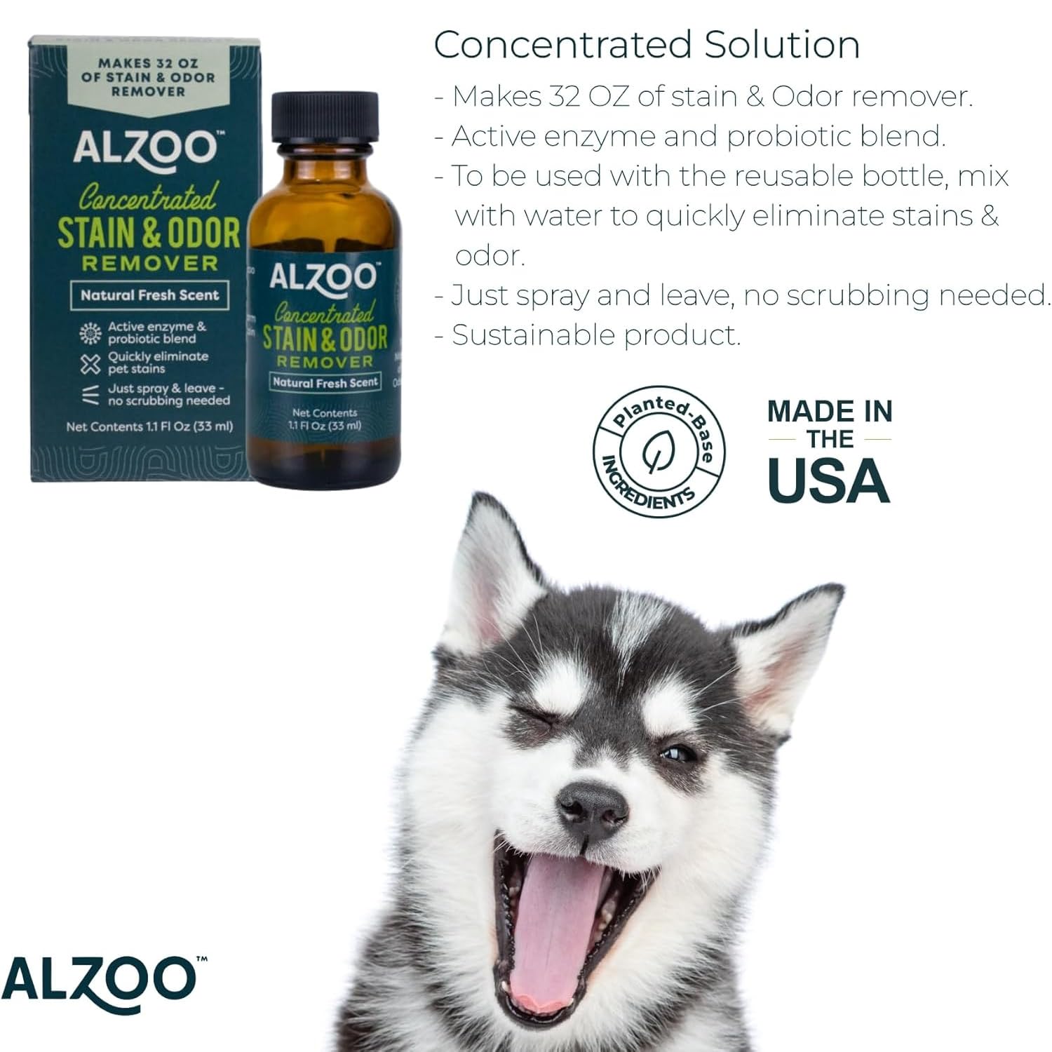 Concentrated Pet Stain & Odor Remover Refill (3.3 Fl Oz)