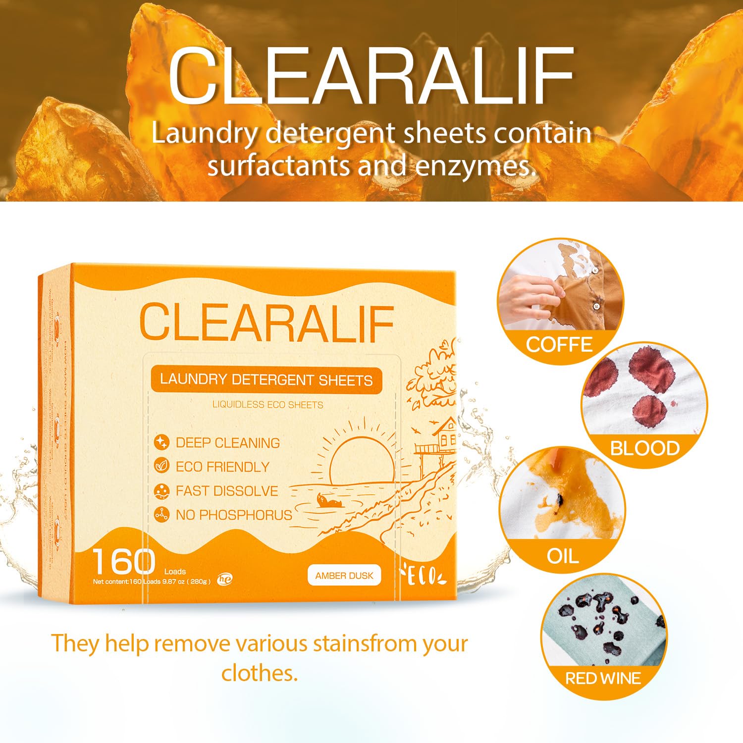 Laundry Detergent Sheets Up to 160 Loads (160 Count)