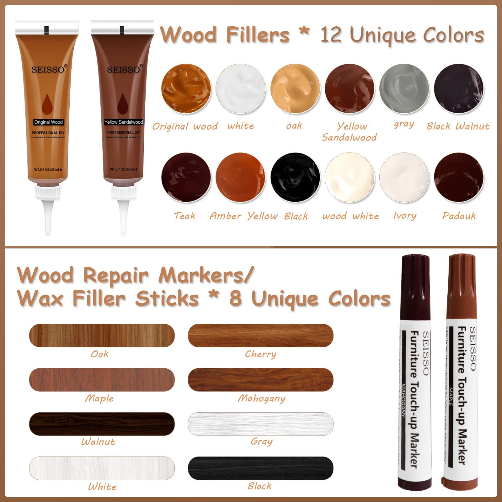 Wood Scratch Repair Kit (36 Count)