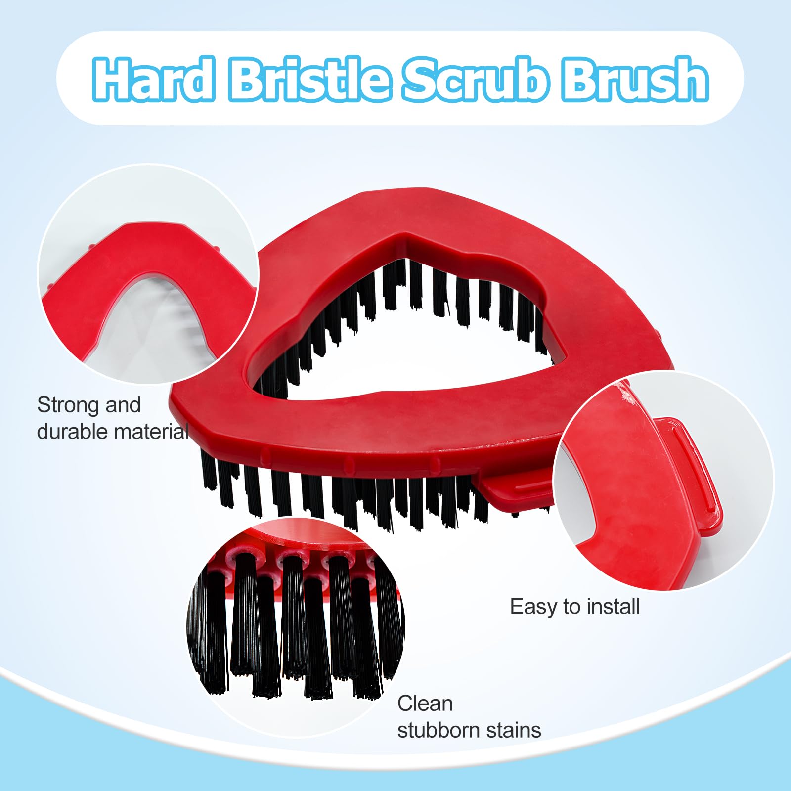 Mop Handle Chenille Duster & Mop Brush for O (5 Count)