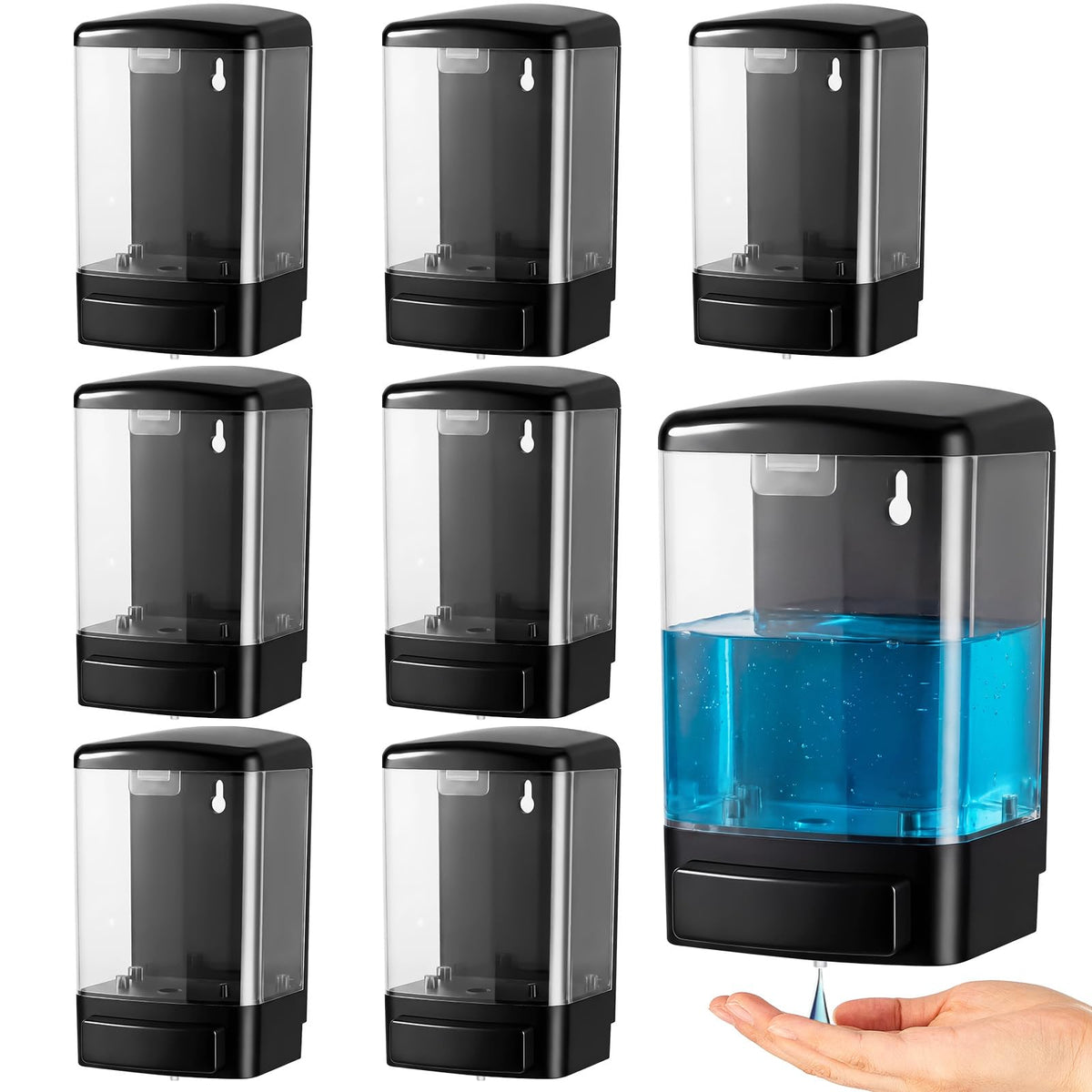 8 Pcs Wall Mounted Soap Dispenser (8 Count)