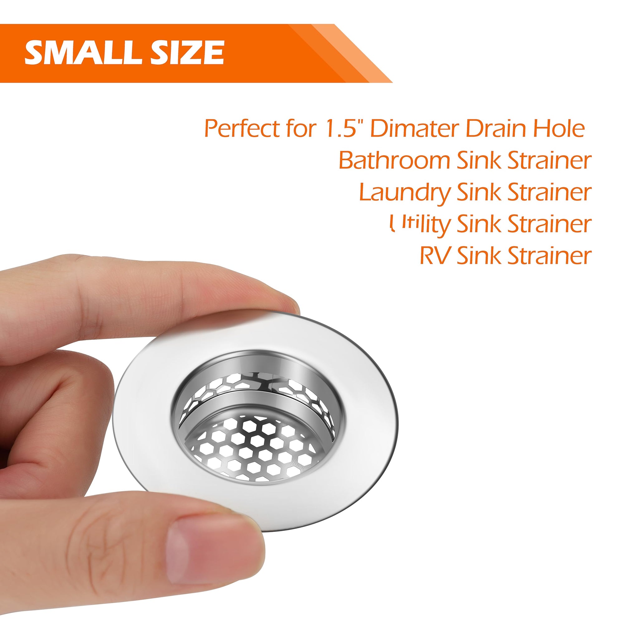Bathroom Sink Strainer (3 Count)
