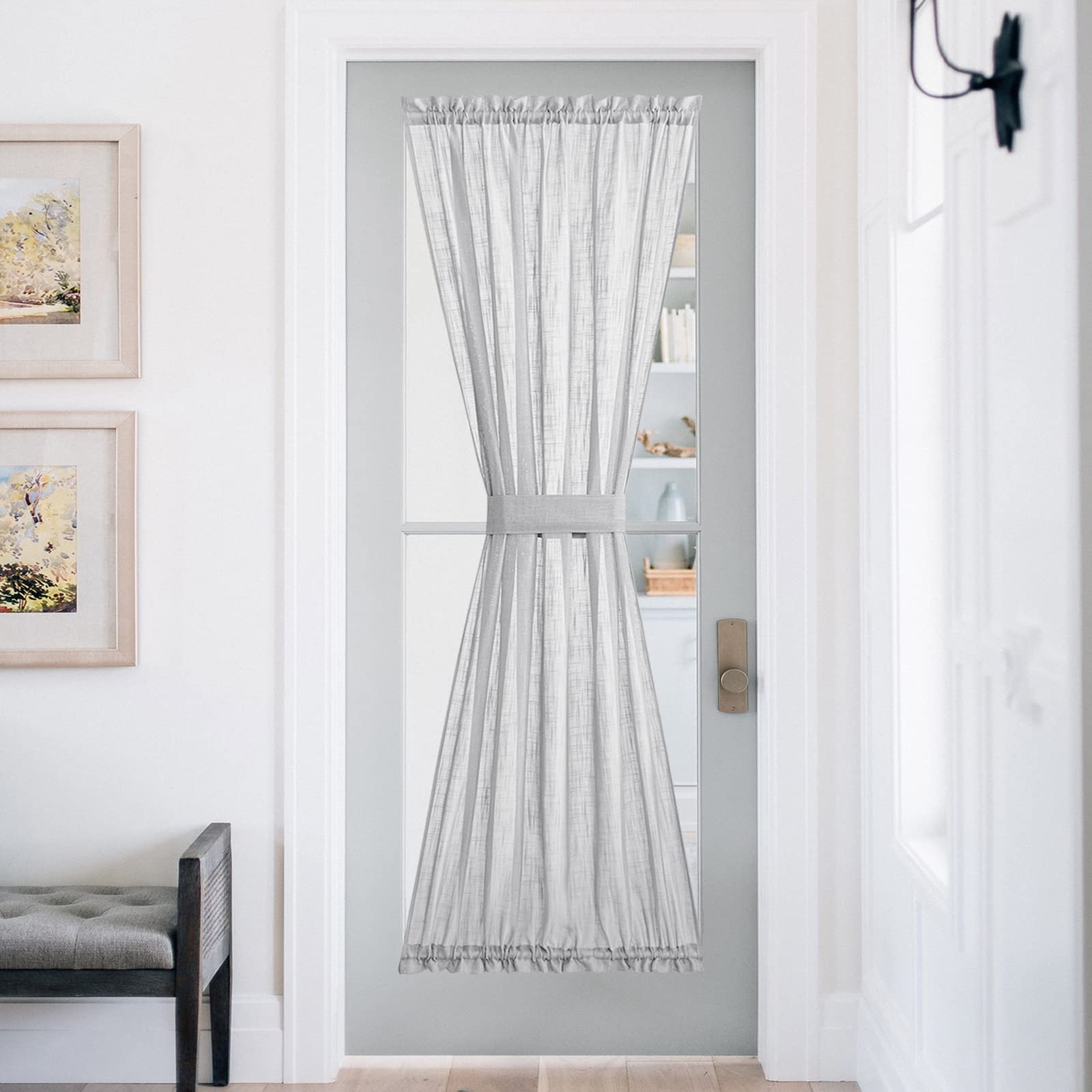 French Door Panel with Tieback