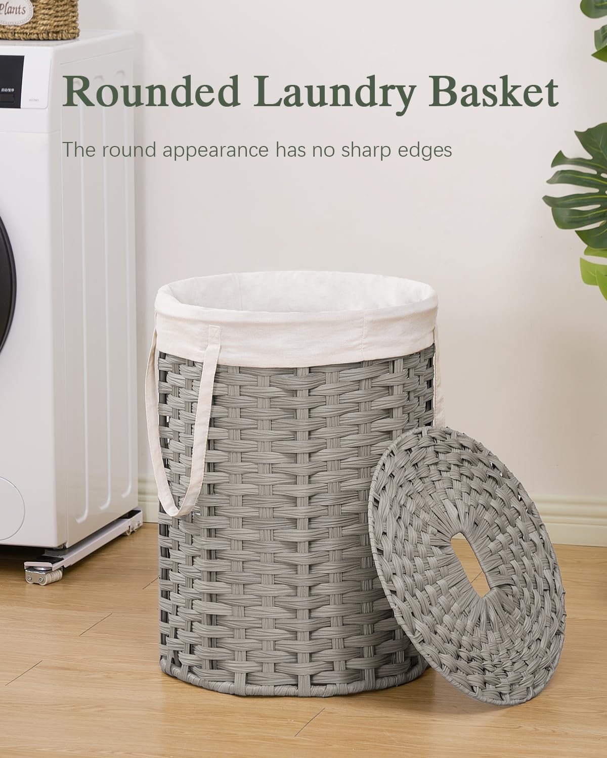 Laundry Hamper with Lid Laundry Basket with Lid 19.0 Gal