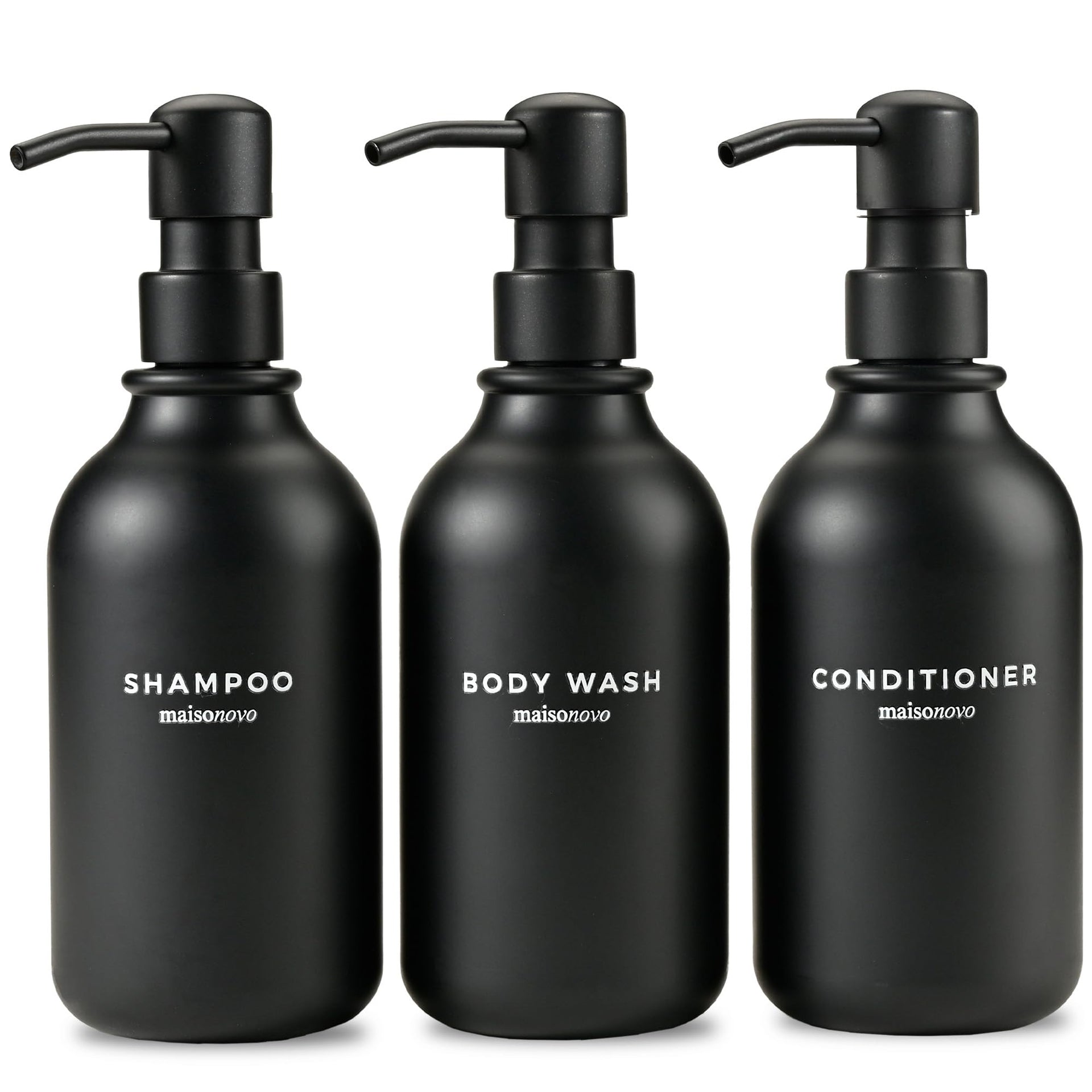 Refillable Shampoo and Conditioner Bottles (3 Count)