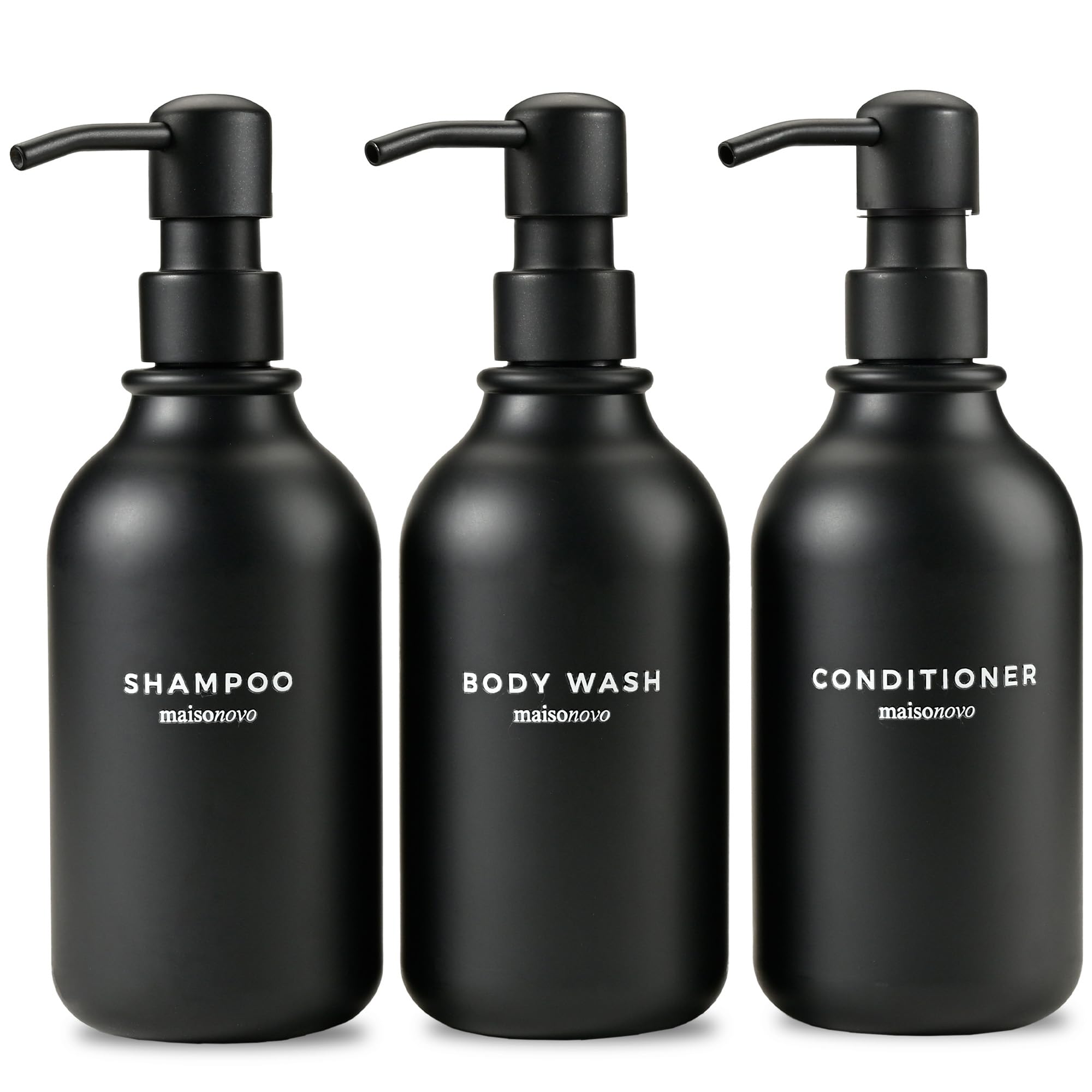 Refillable Shampoo and Conditioner Bottles (3 Count)