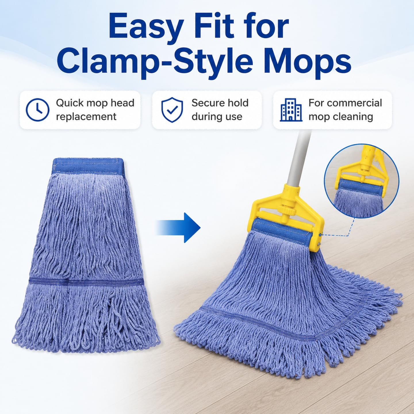 2 Pack Mop Head Replacement (2 Count) - ModHome Supplies