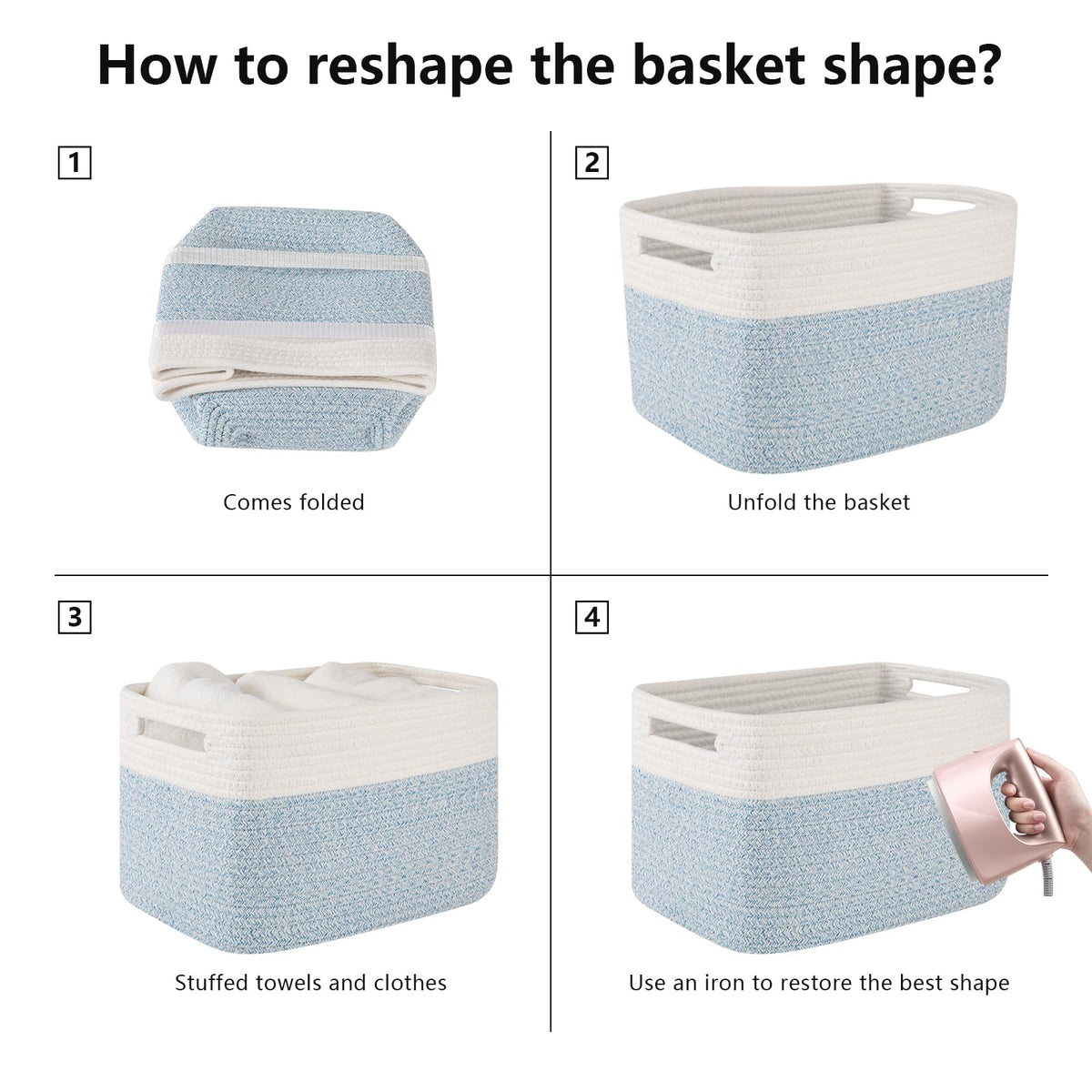 4 Pack Storage Basket (4 Count)