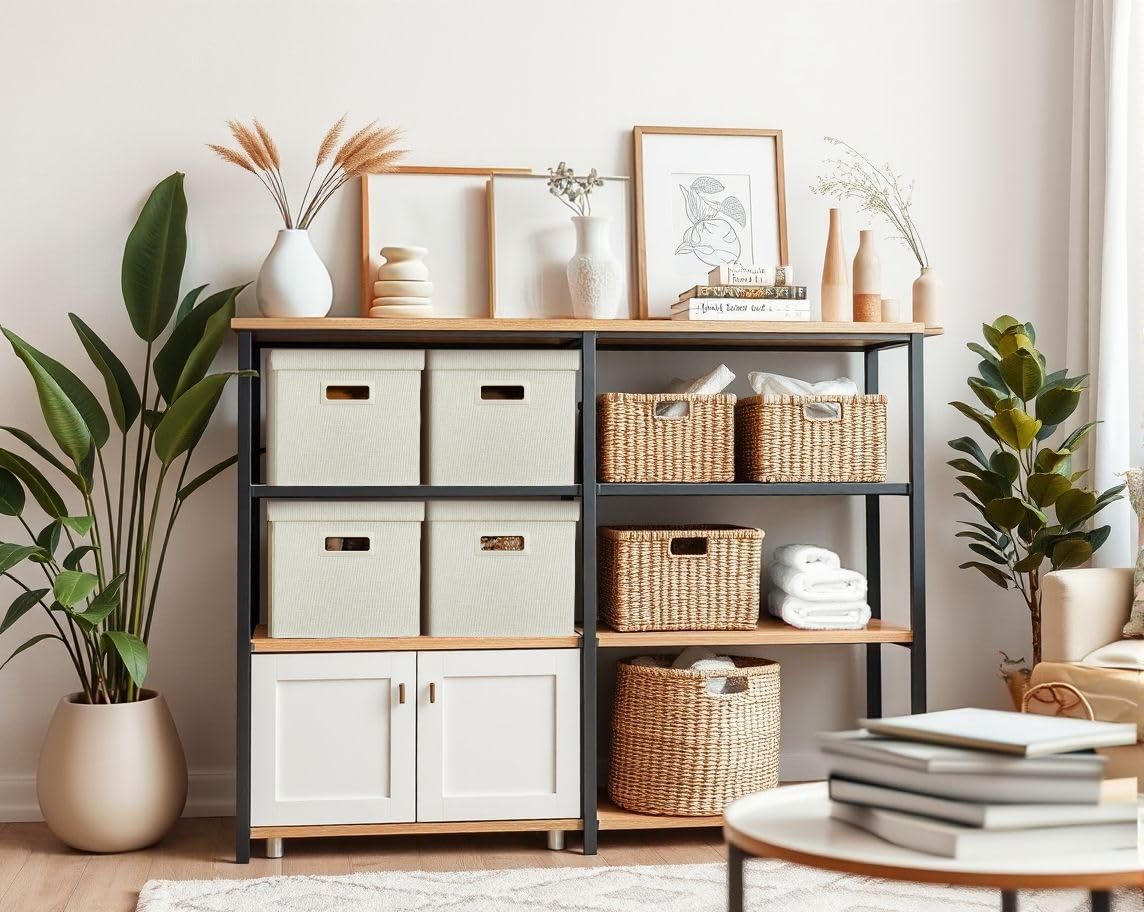Storage Basket with Lids (3 Count)