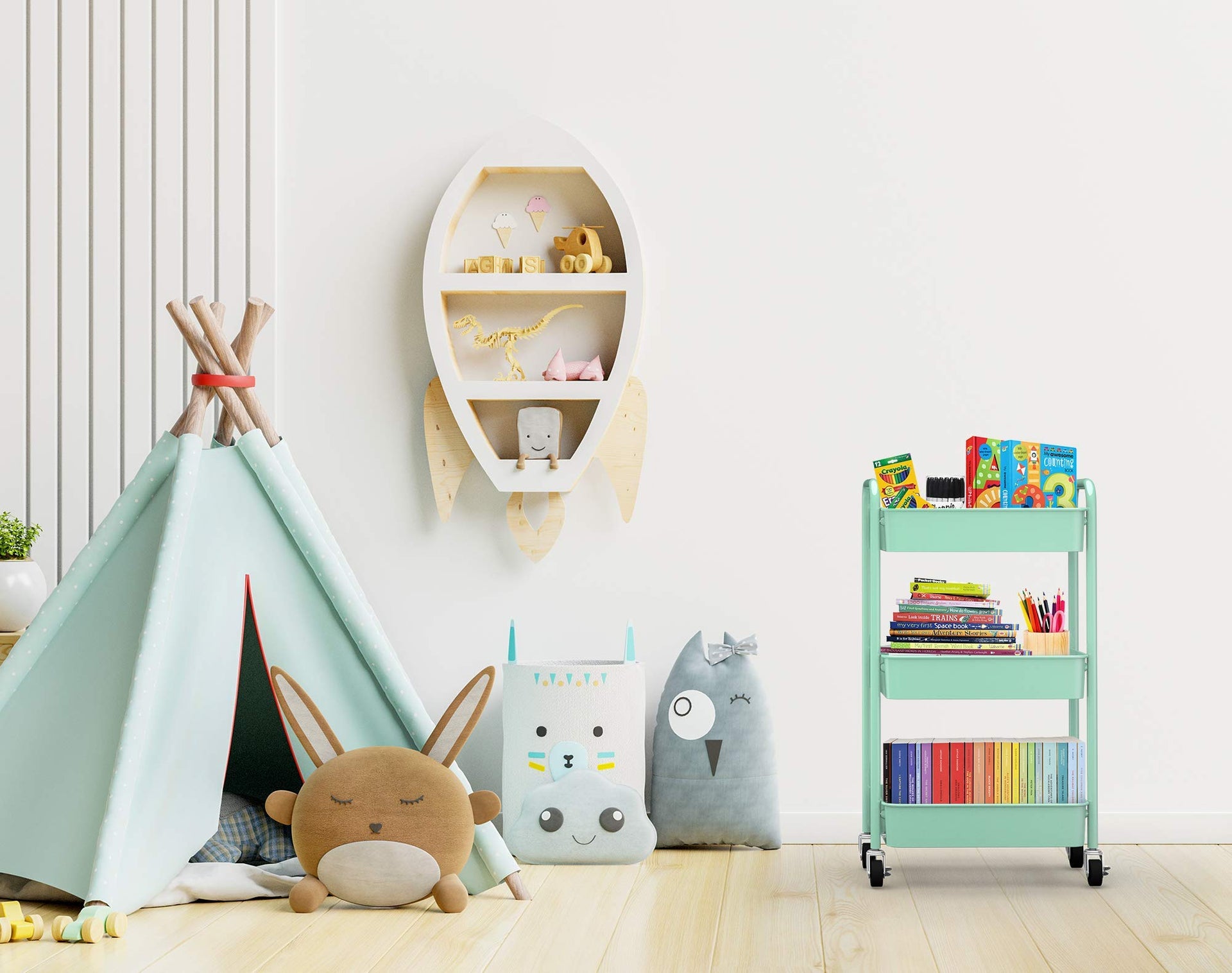 3 Tier Rolling Metal Storage Organizer