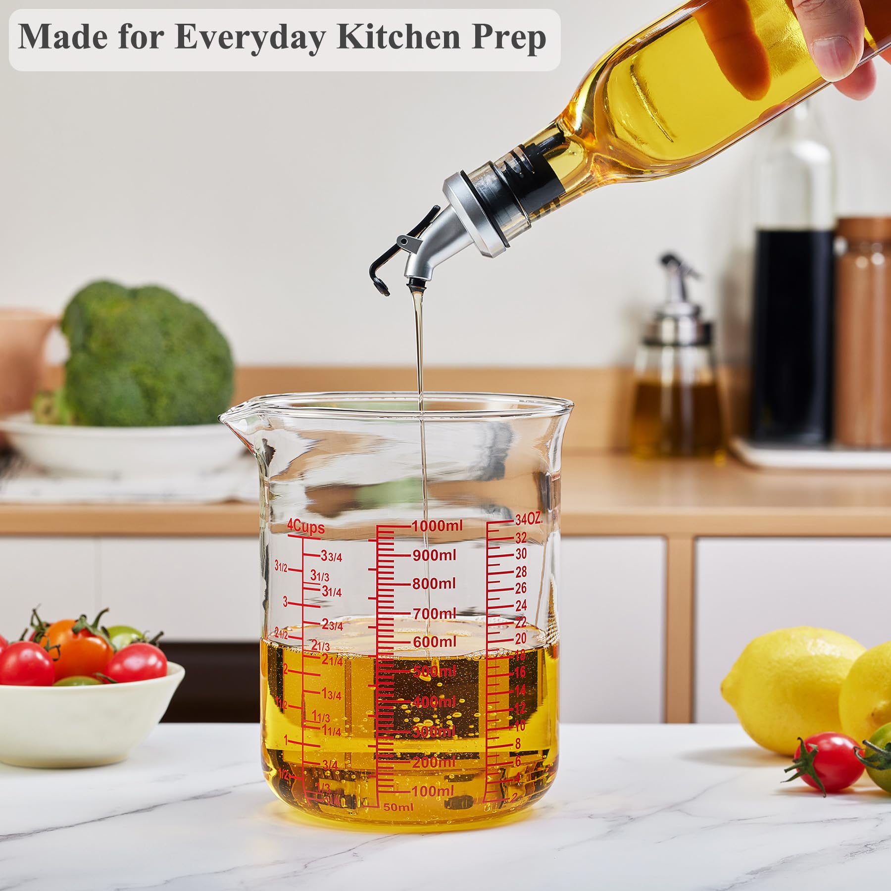 High Borosilicate Glass Measuring Cup