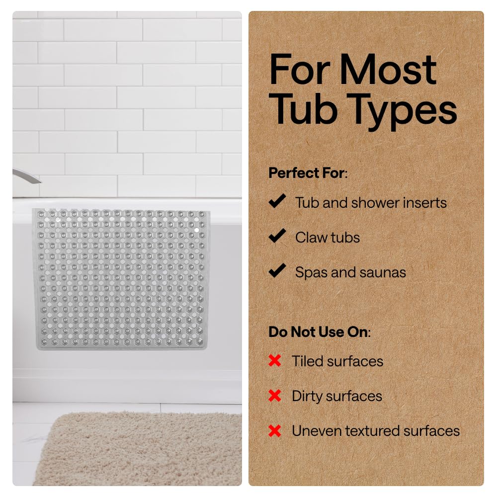 Patented Bath Tub Shower Mat