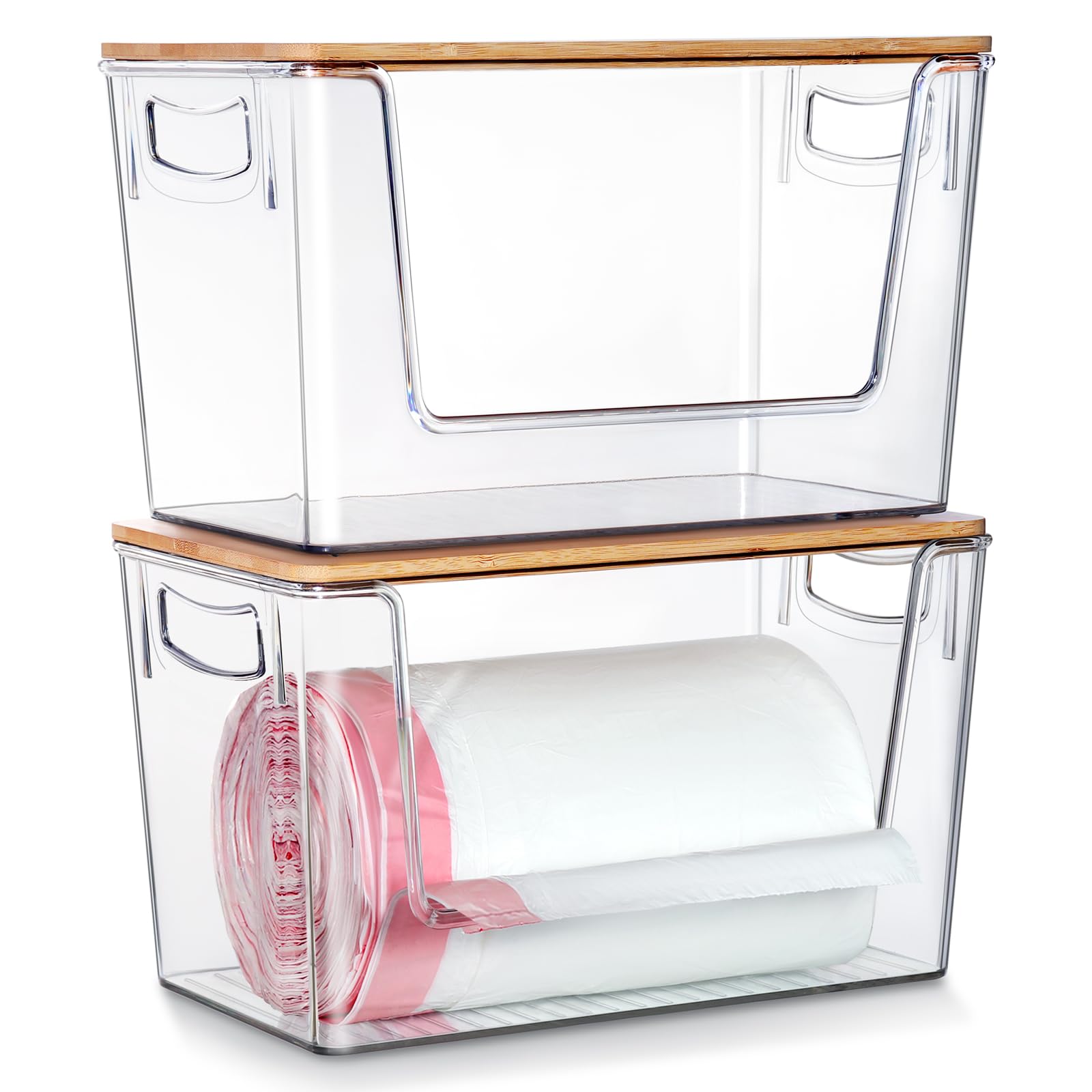 2 Pack Trash Bag Holder Dispenser