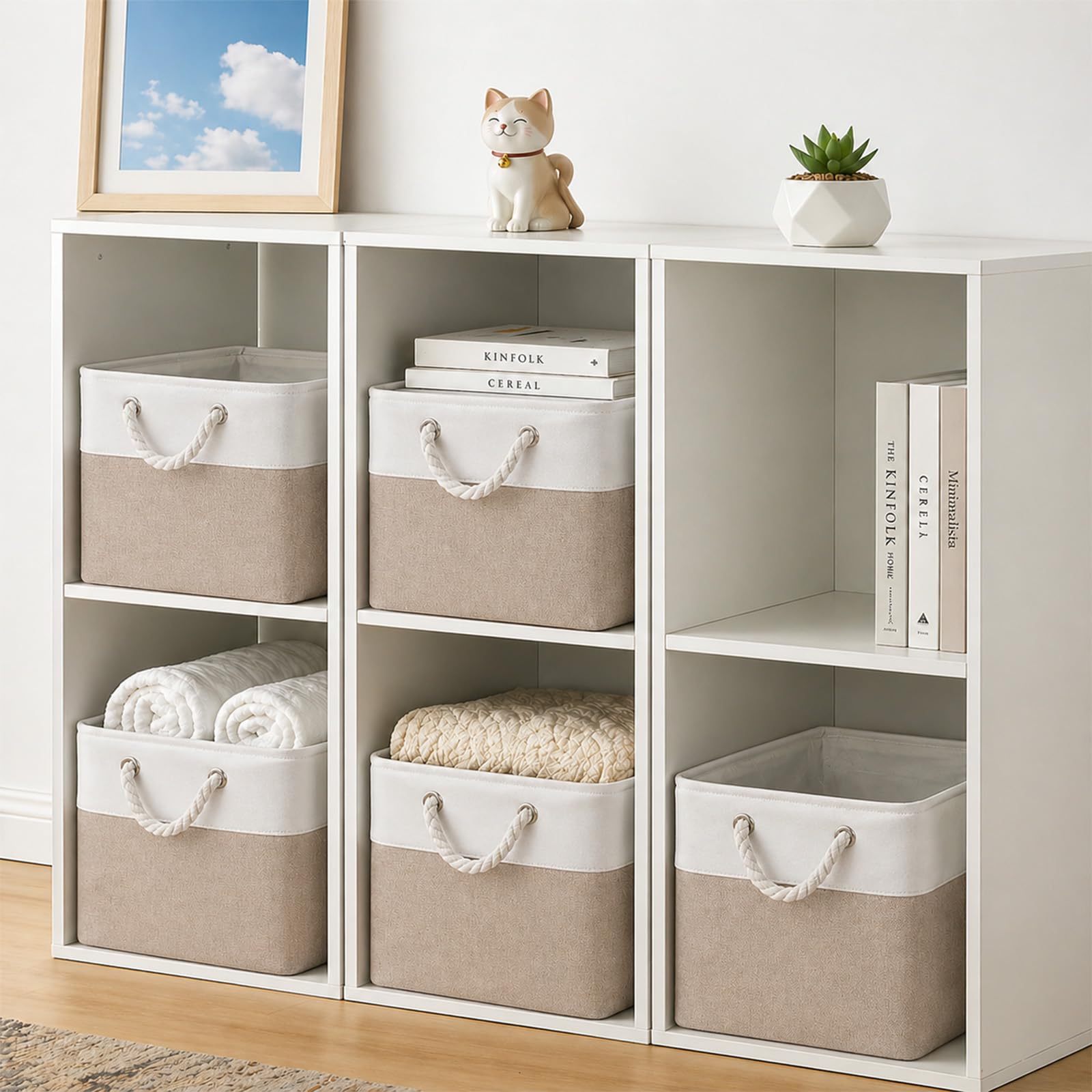 Cube Storage Bins (6 Count)