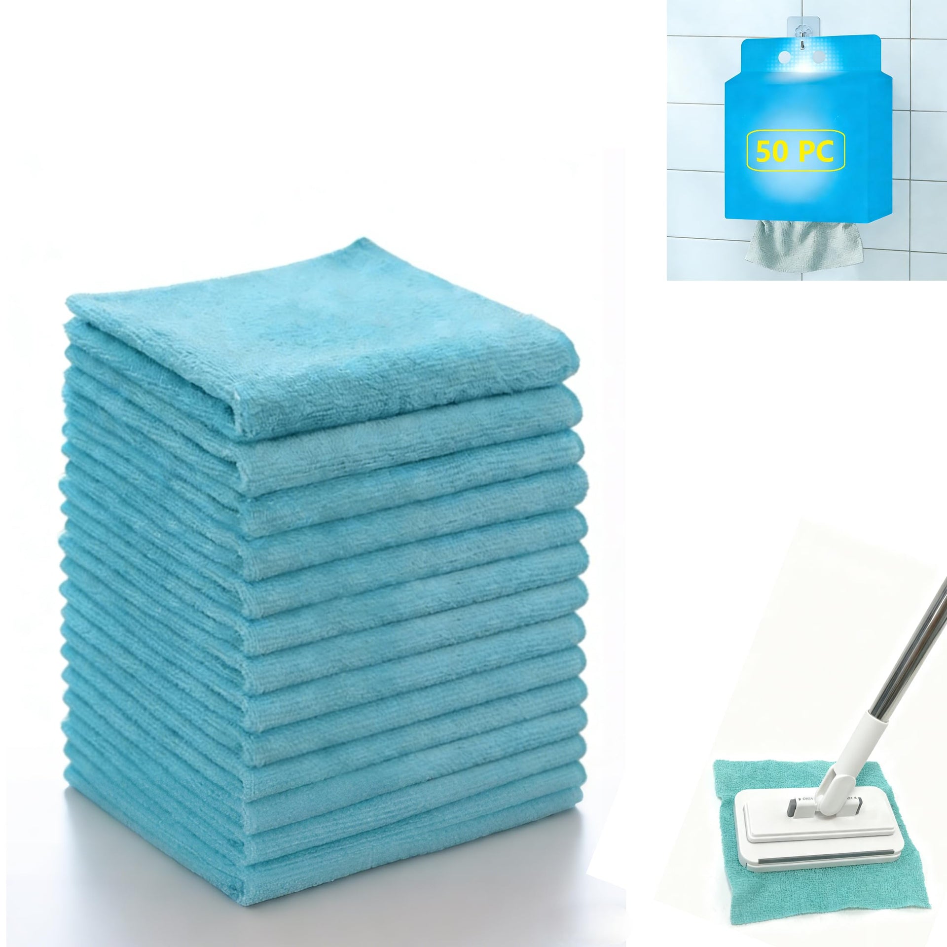 50 Count Replacement Cloths for Snap Grip Mini Mop