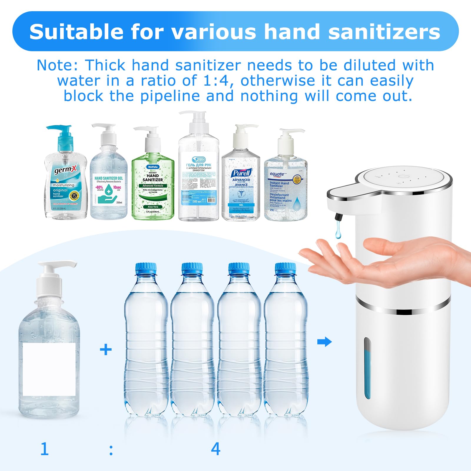 4 Pack Automatic Soap Dispenser (4 Count)